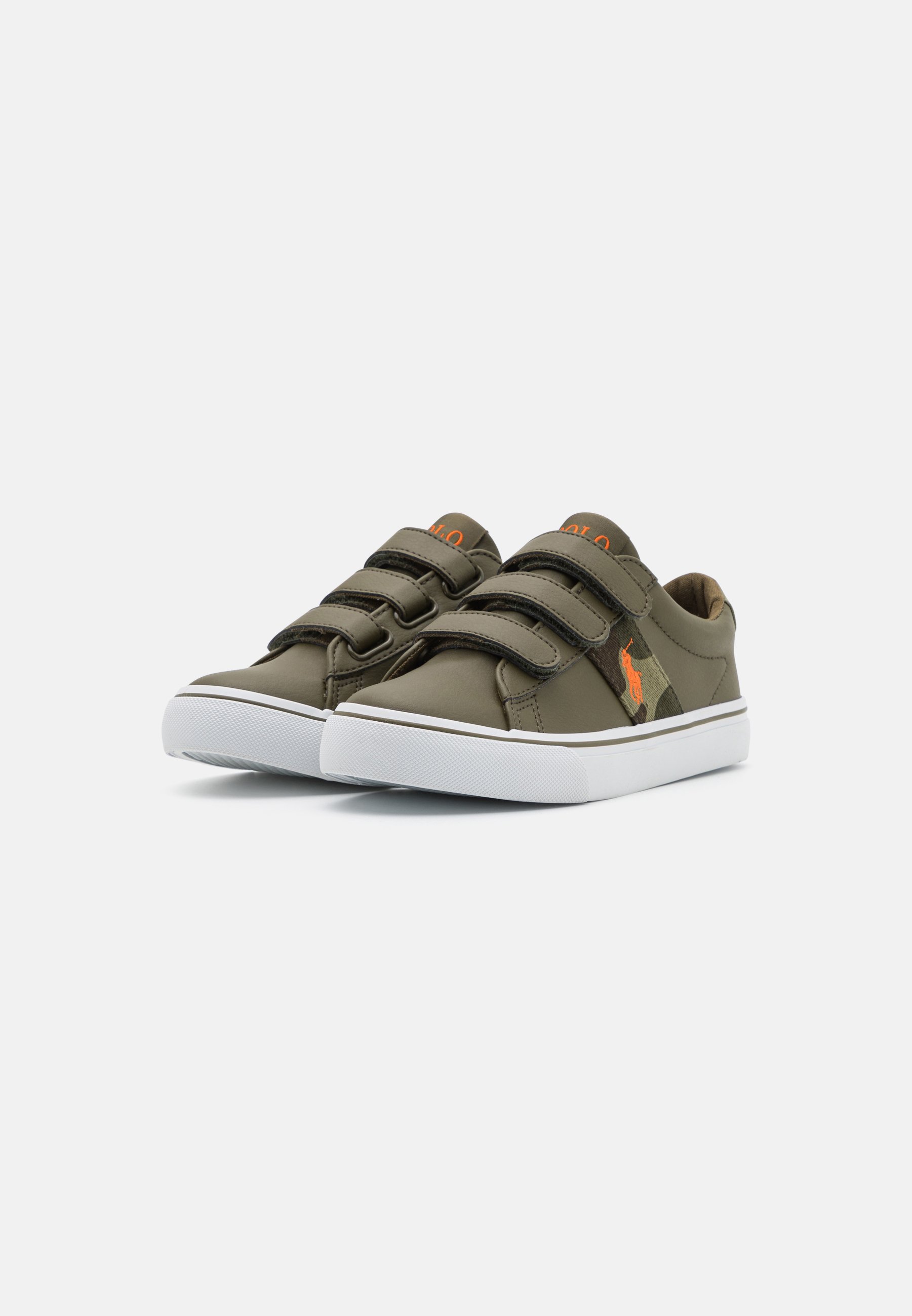 Polo Ralph Lauren SAYER UNISEX - Trainers - olive/orange/green