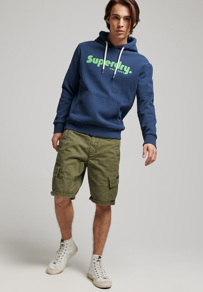 Superdry VINTAGE TERRAIN CLASSIC - Hoodie - nautical navy/dark blue