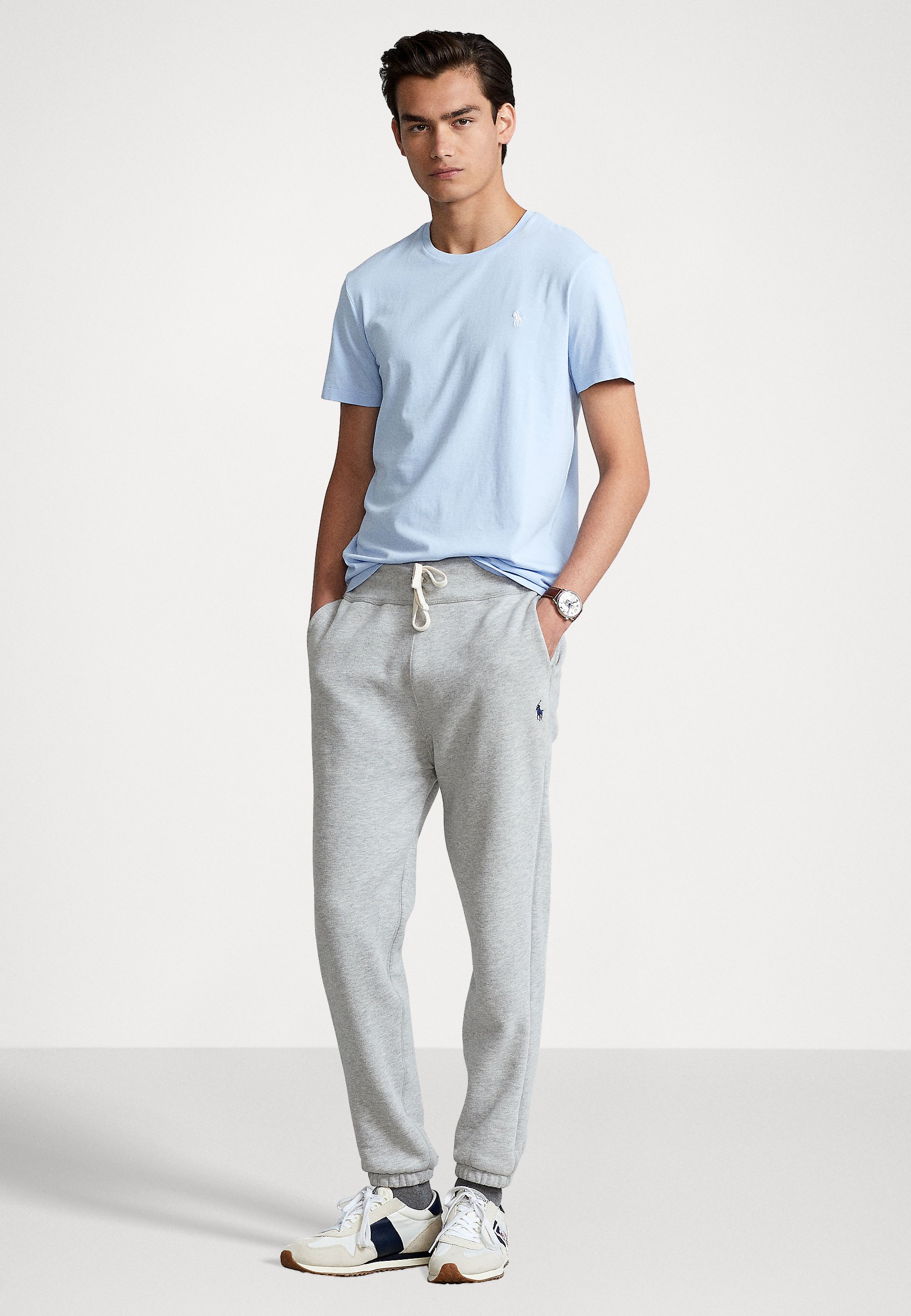 Polo Ralph Lauren SHORT SLEEVE - Basic T-shirt - office blue/light blue