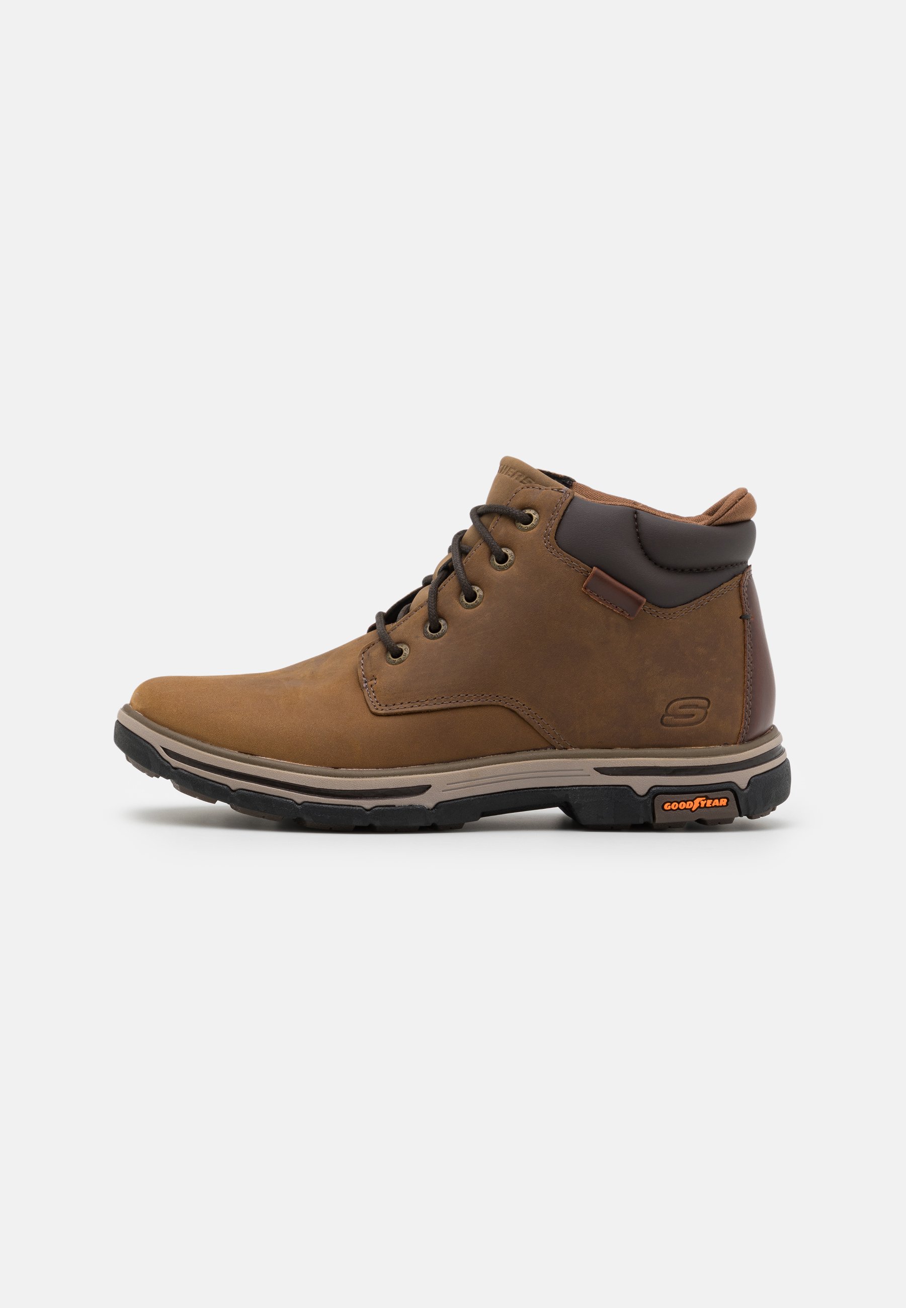 Skechers SEGMENT 2.0 - Lace-up ankle boots - desert/dark grey