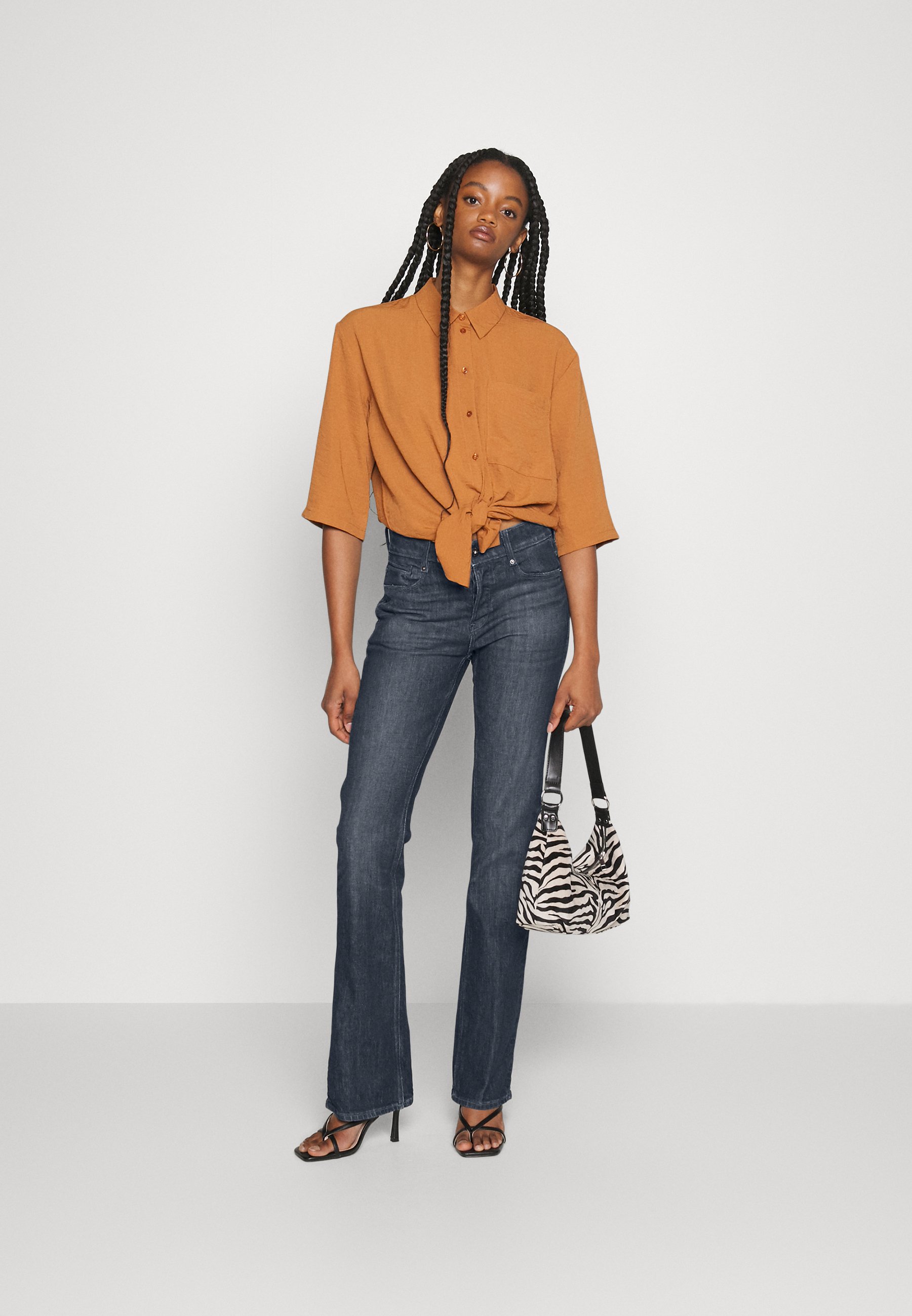 G-Star NOXER BOOTCUT - Bootcut jeans - worn in ocean reef/blue denim