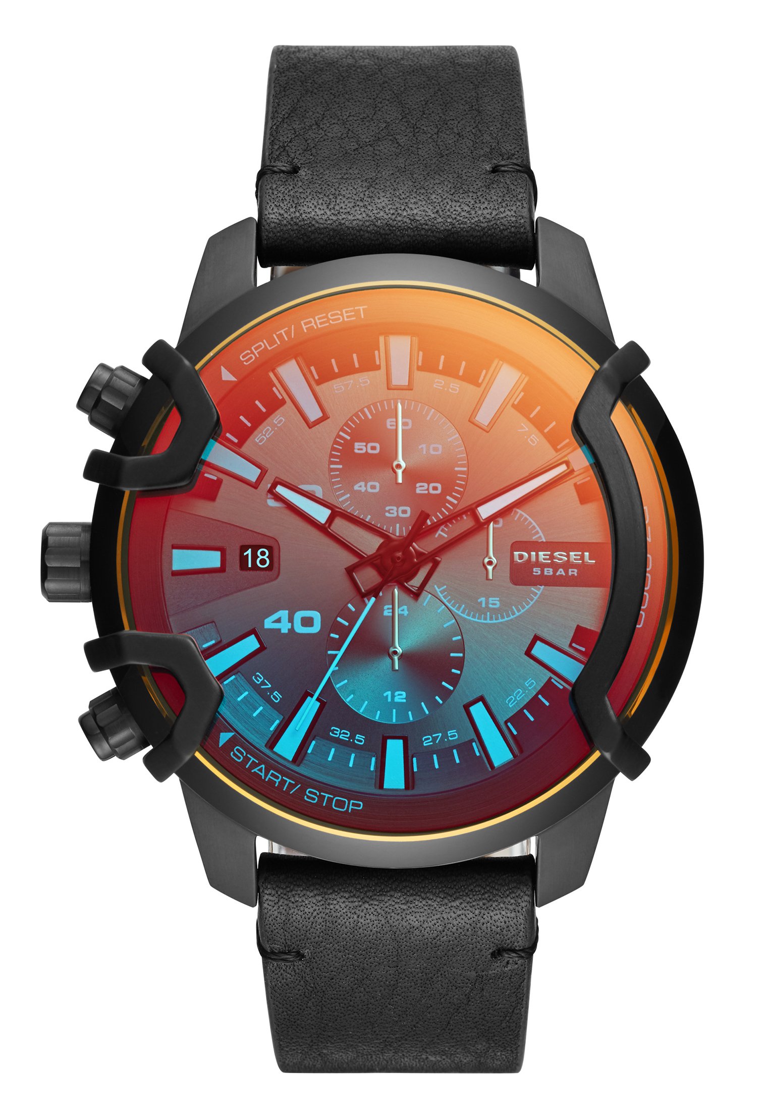 Diesel GRIFFED - Chronograph watch - black