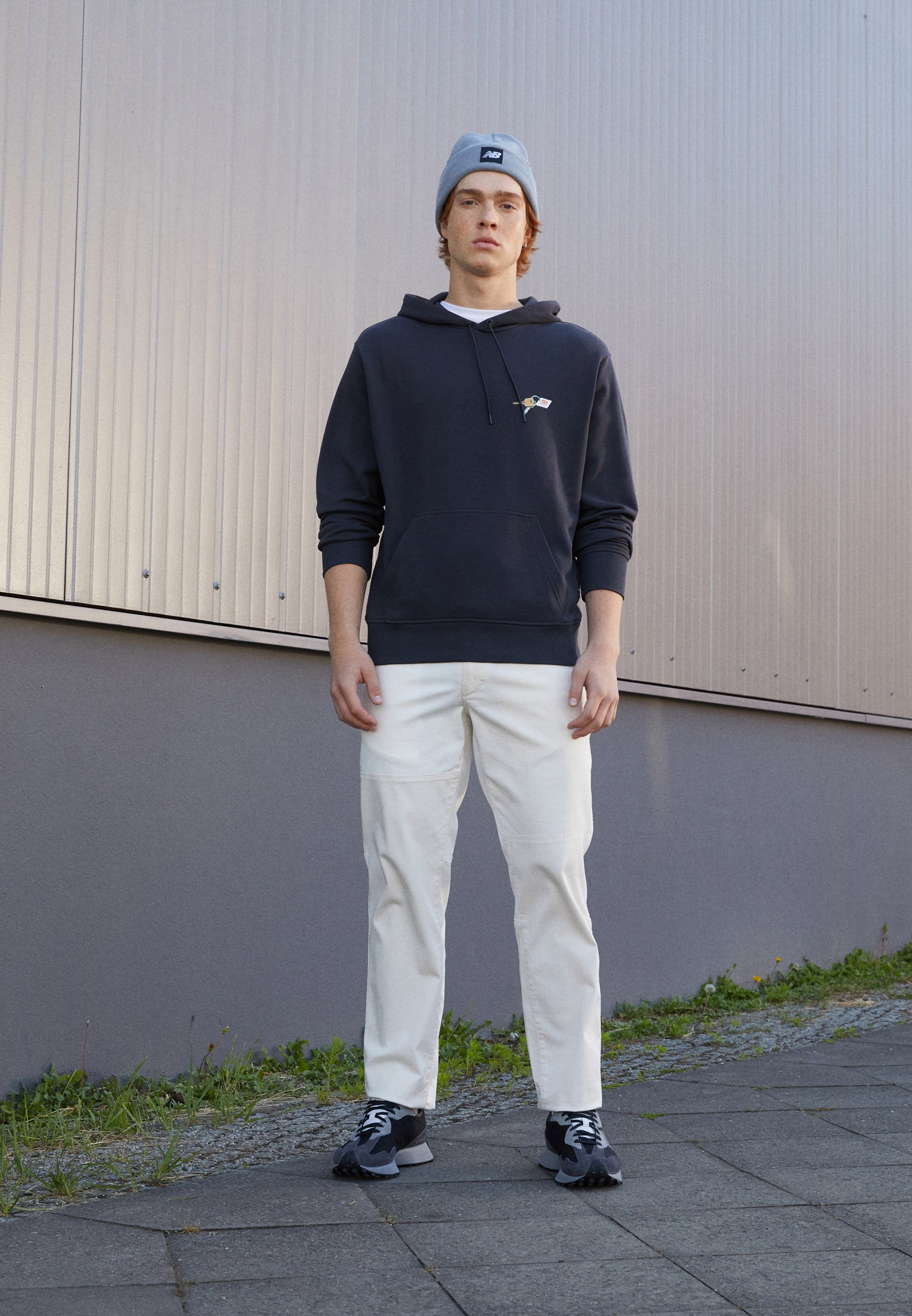 NB ATHLETICS JACOB ROCHESTER HOODIE - Sweatshirt - phantom/dark grey