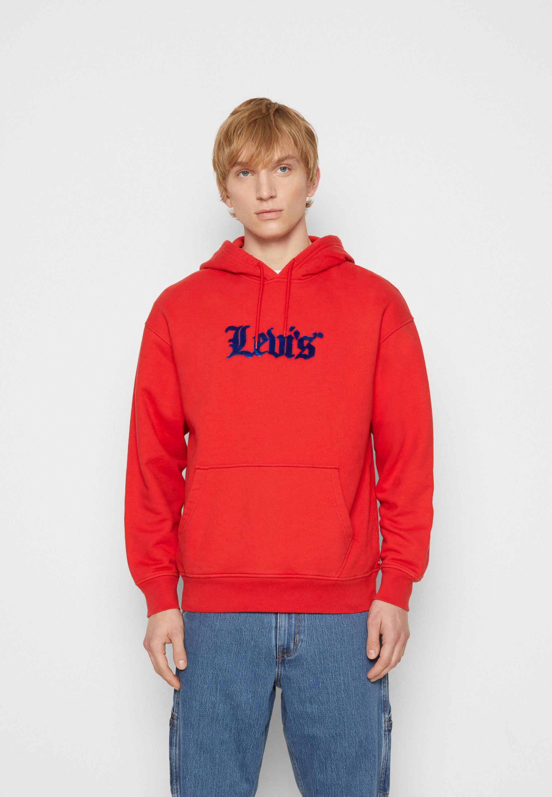 Levi's® RELAXED GRAPHIC - Hoodie - olde english aura orange/red
