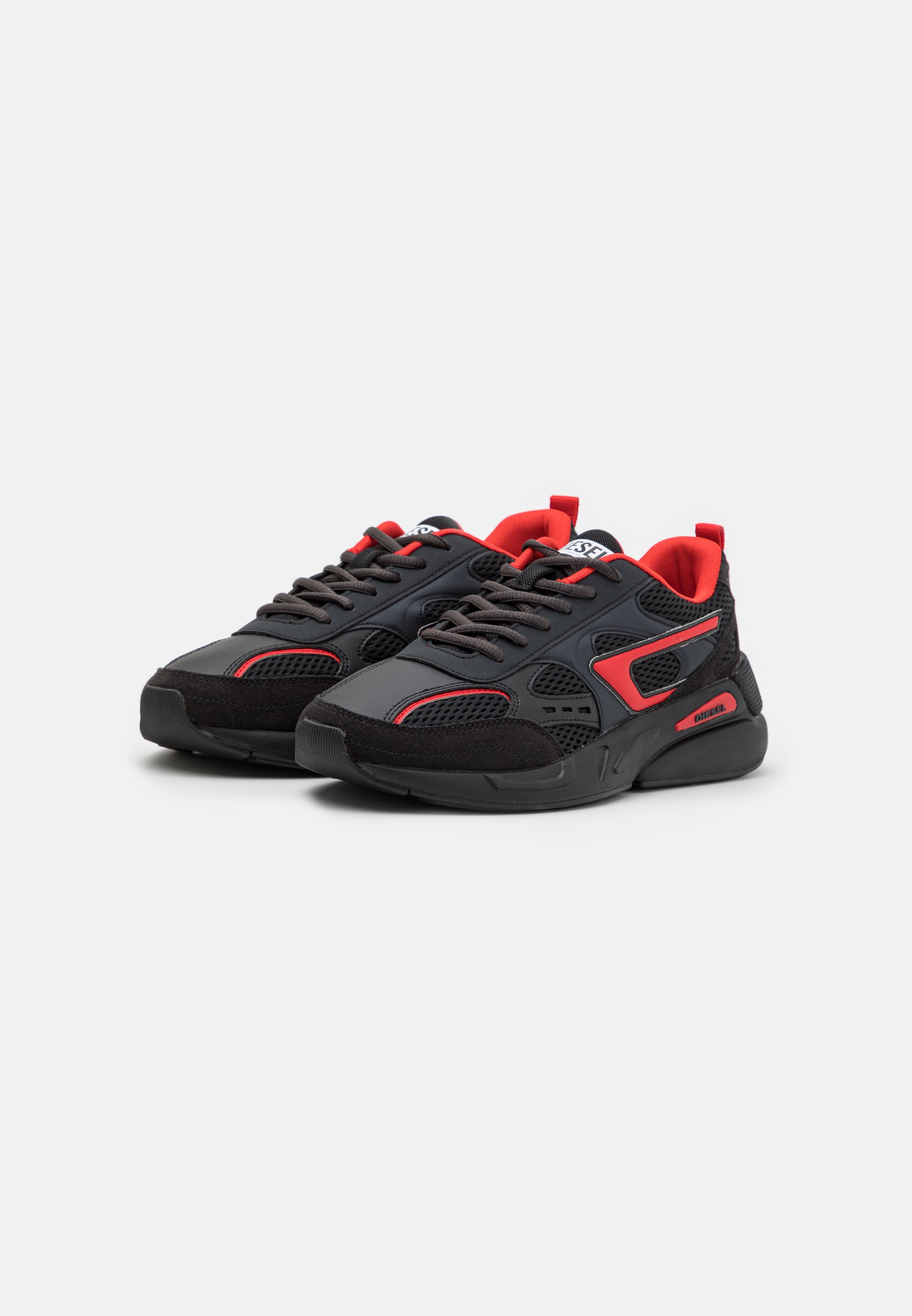 Diesel SERENDIPITY SPORT - Trainers - black/red/black