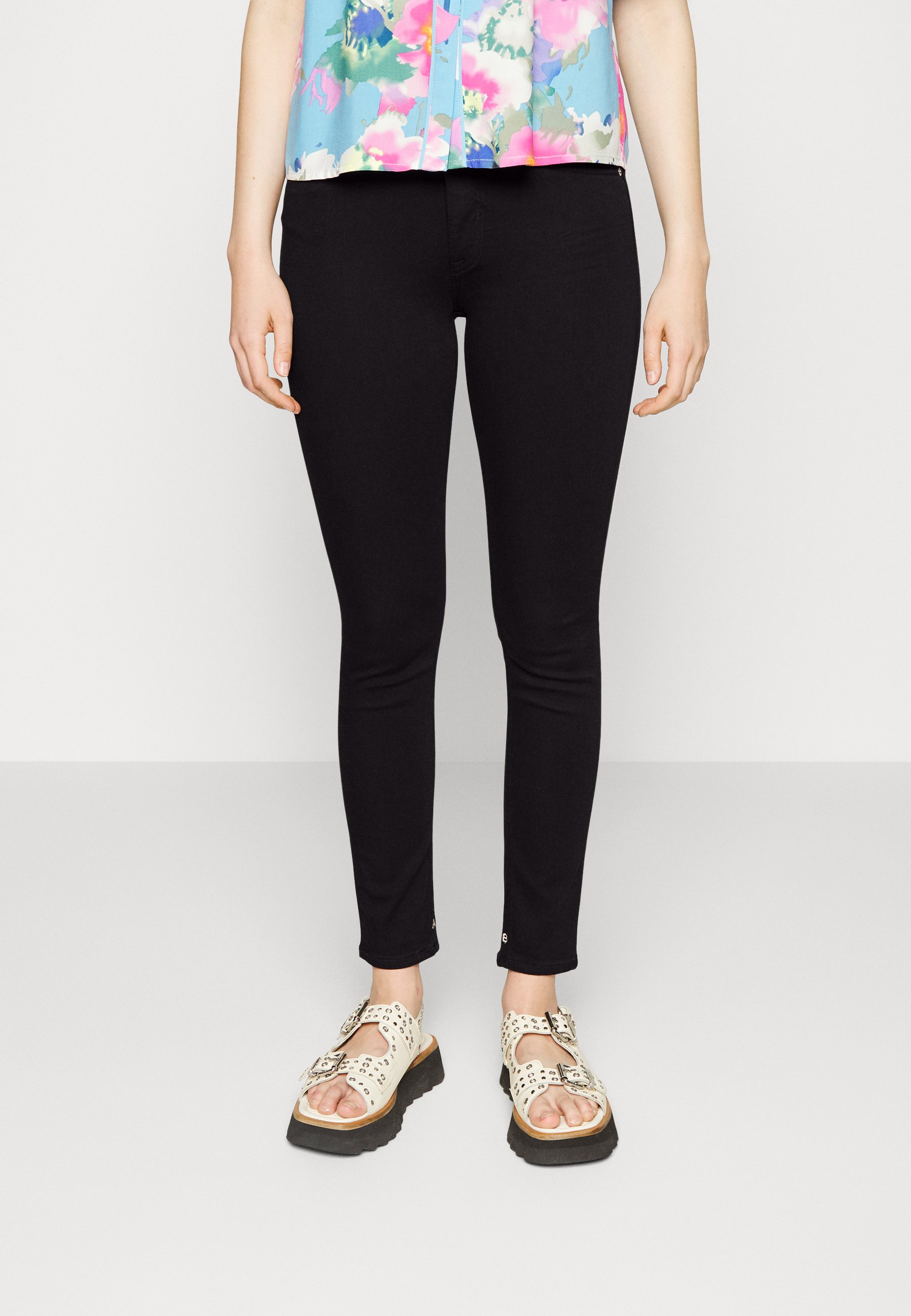 Scotch & Soda SEASONAL ESSENTIALS HAUT JEANS - Jeans Skinny Fit - stay black/black denim