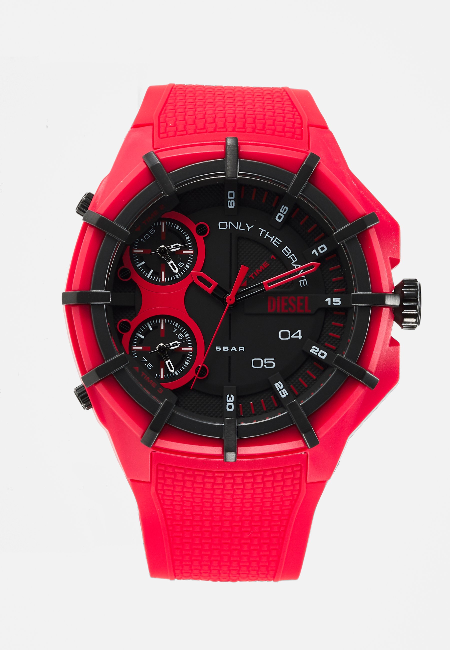 Diesel FRAMED - Chronograph watch - red