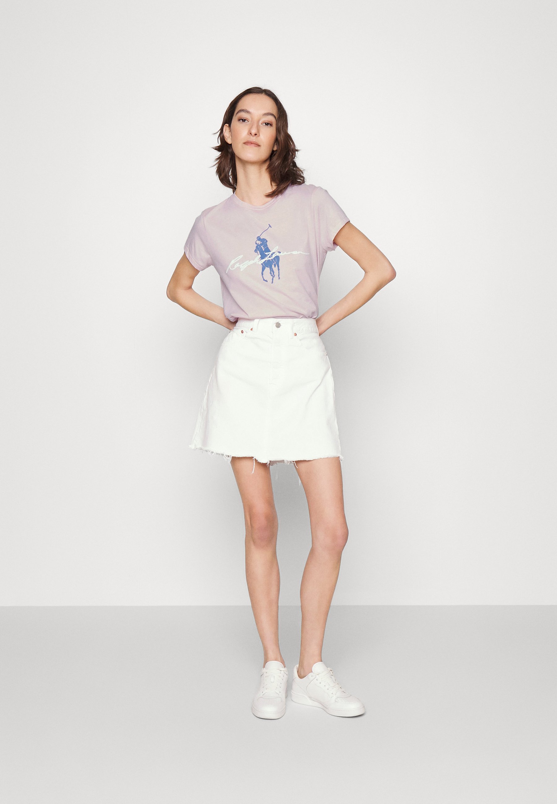 Polo Ralph Lauren CREWNECK TEE - Print T-shirt - french pink/pink