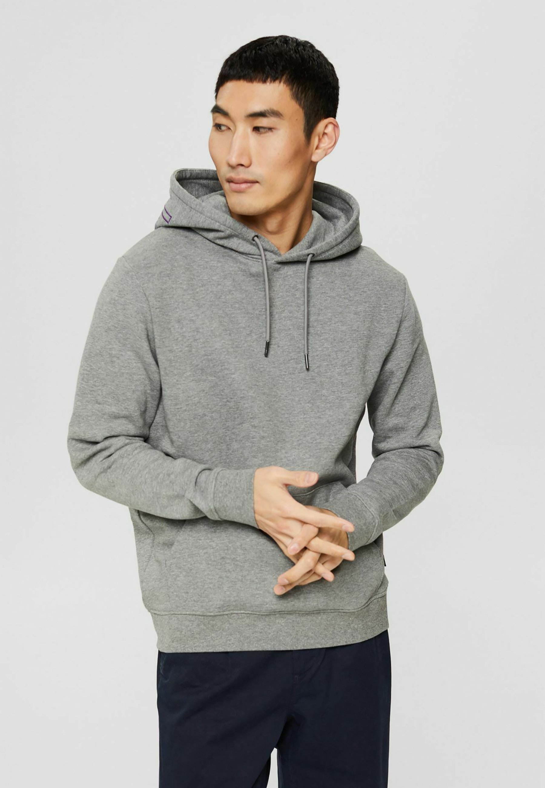 Esprit REGULAR FIT - Hoodie - medium grey/grey