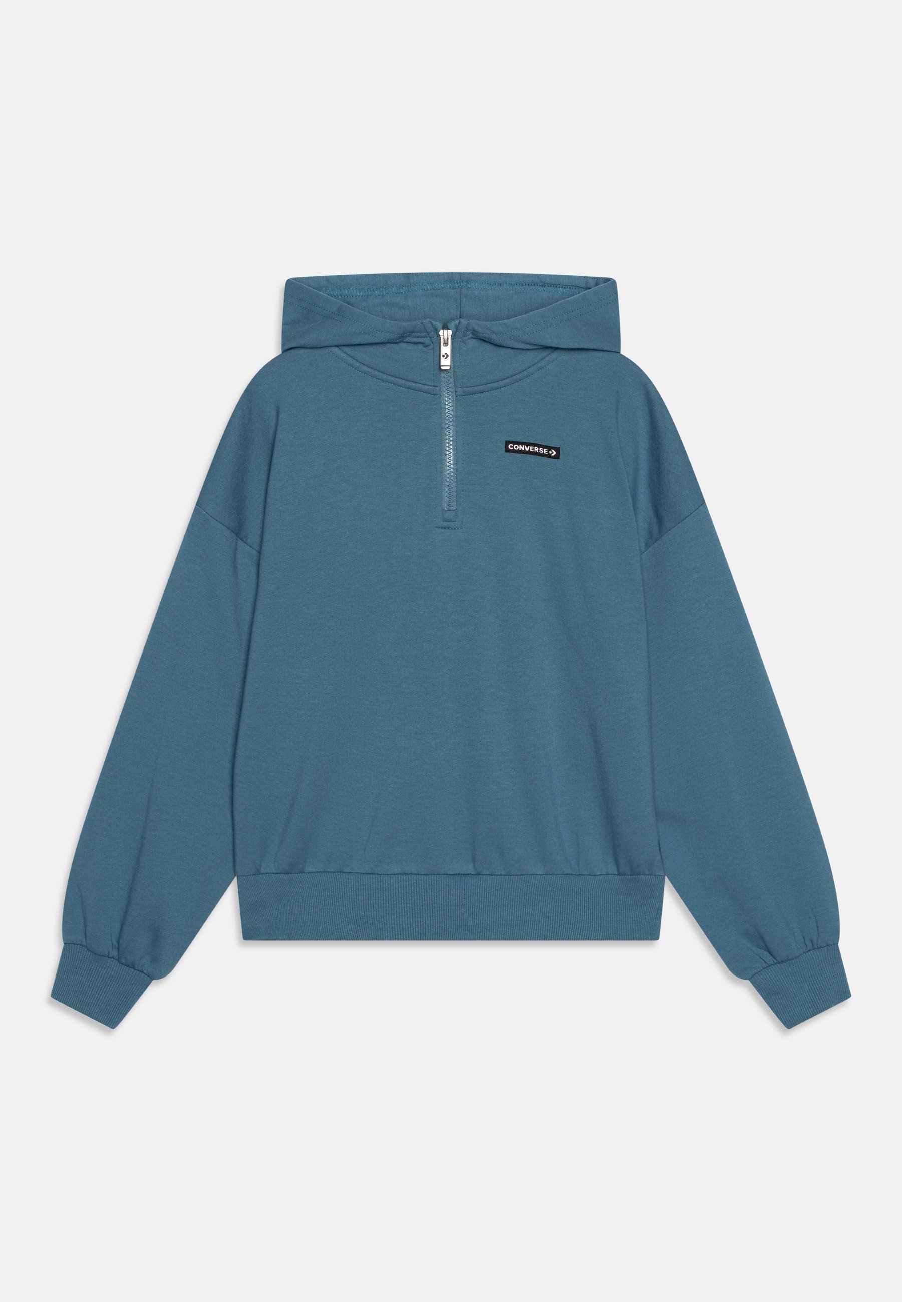 Converse OVERSIZED HALF ZIP HOODIE - Hoodie - noble blue/blue