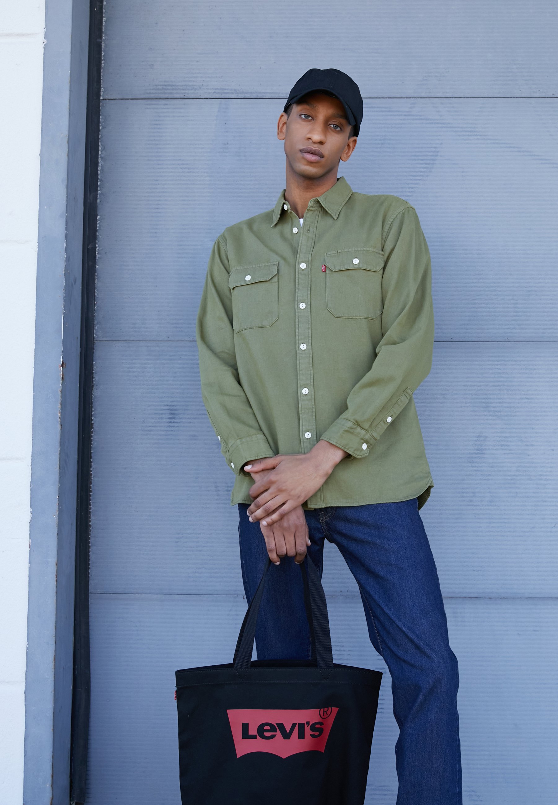 Levi's® JACKSON WORKER - Shirt - green garment dye/olive
