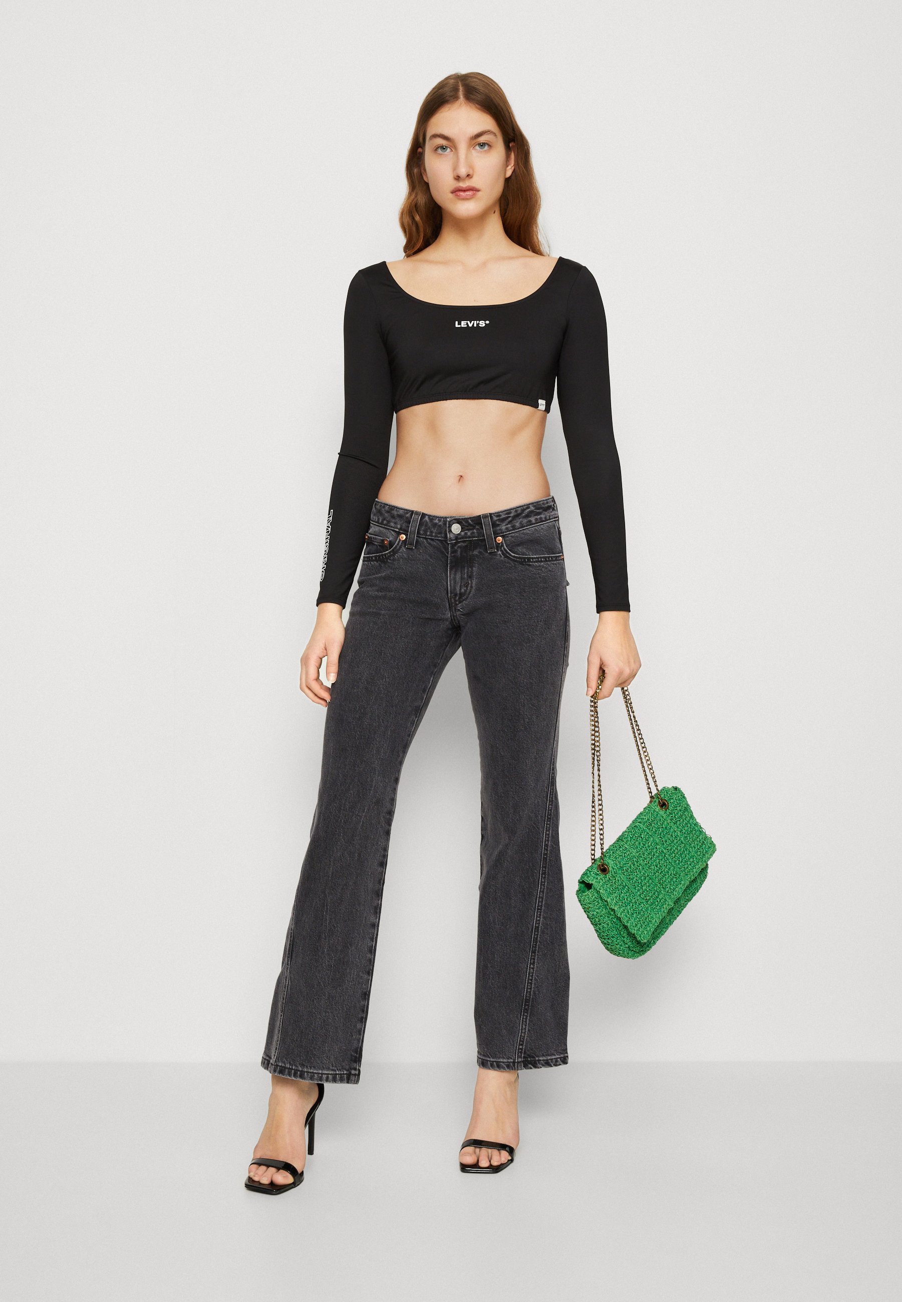 Levi's® NOUGHTIES BOOT - Bootcut jeans - teenage waistband/black denim
