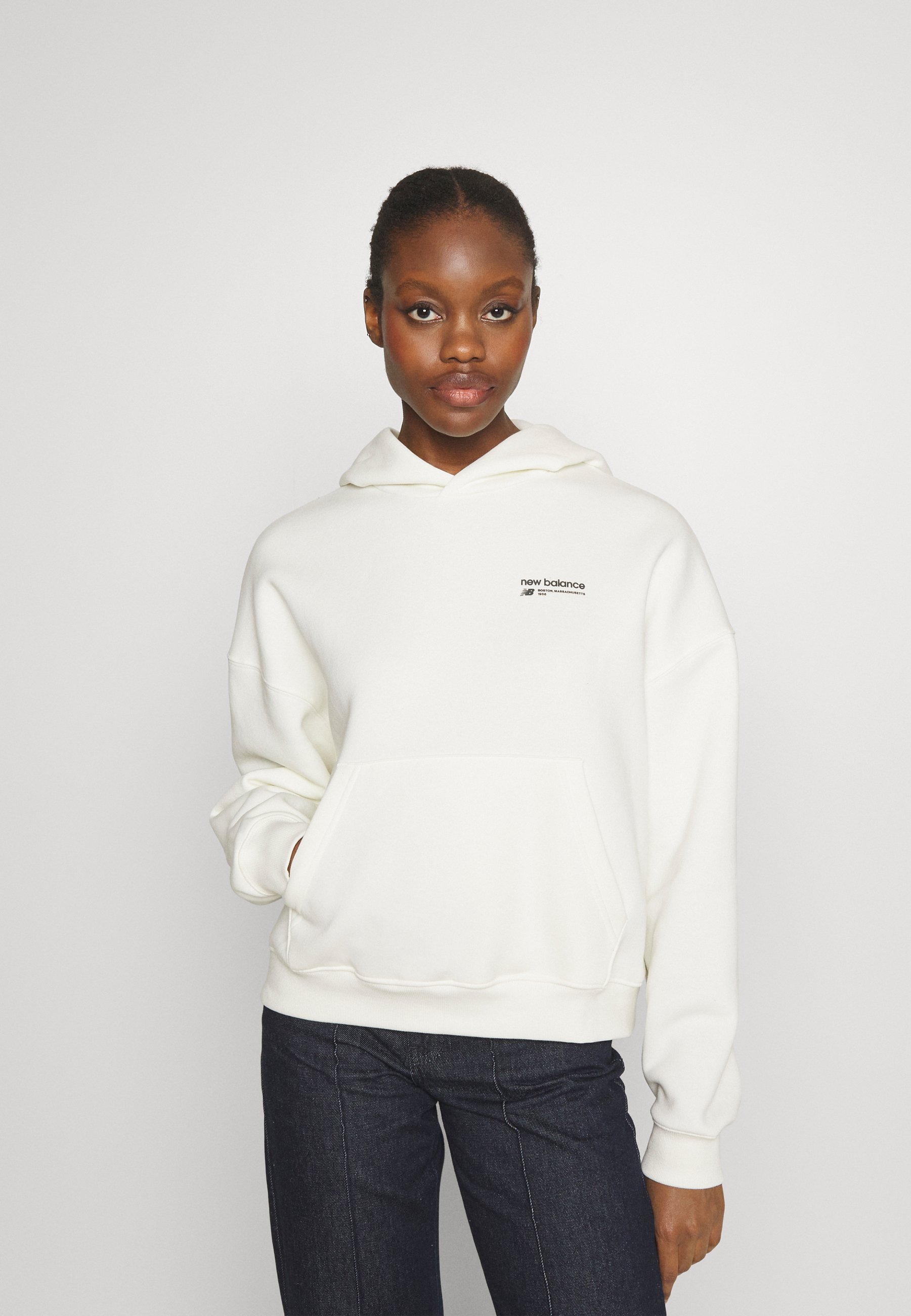 NB LINEAR HERITAGE BRUSHED BACK  - Sweatshirt - seasalt/off-white