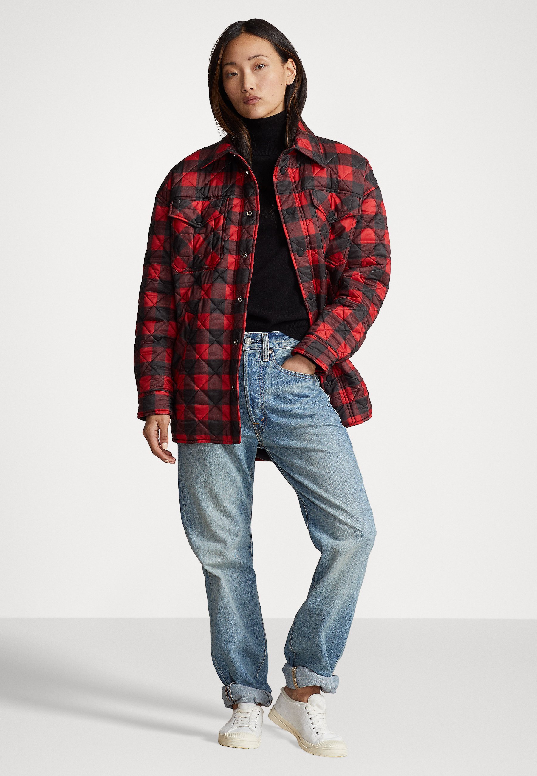 Polo Ralph Lauren INSULATED COAT - Light jacket - holiday plaid/multi-coloured