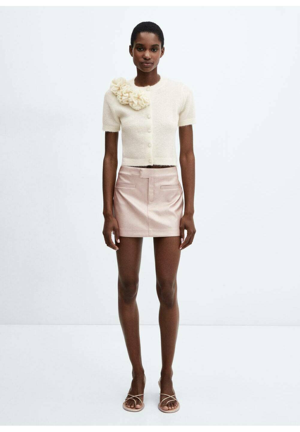 Mango FLORETA - Cardigan - ecru/off-white