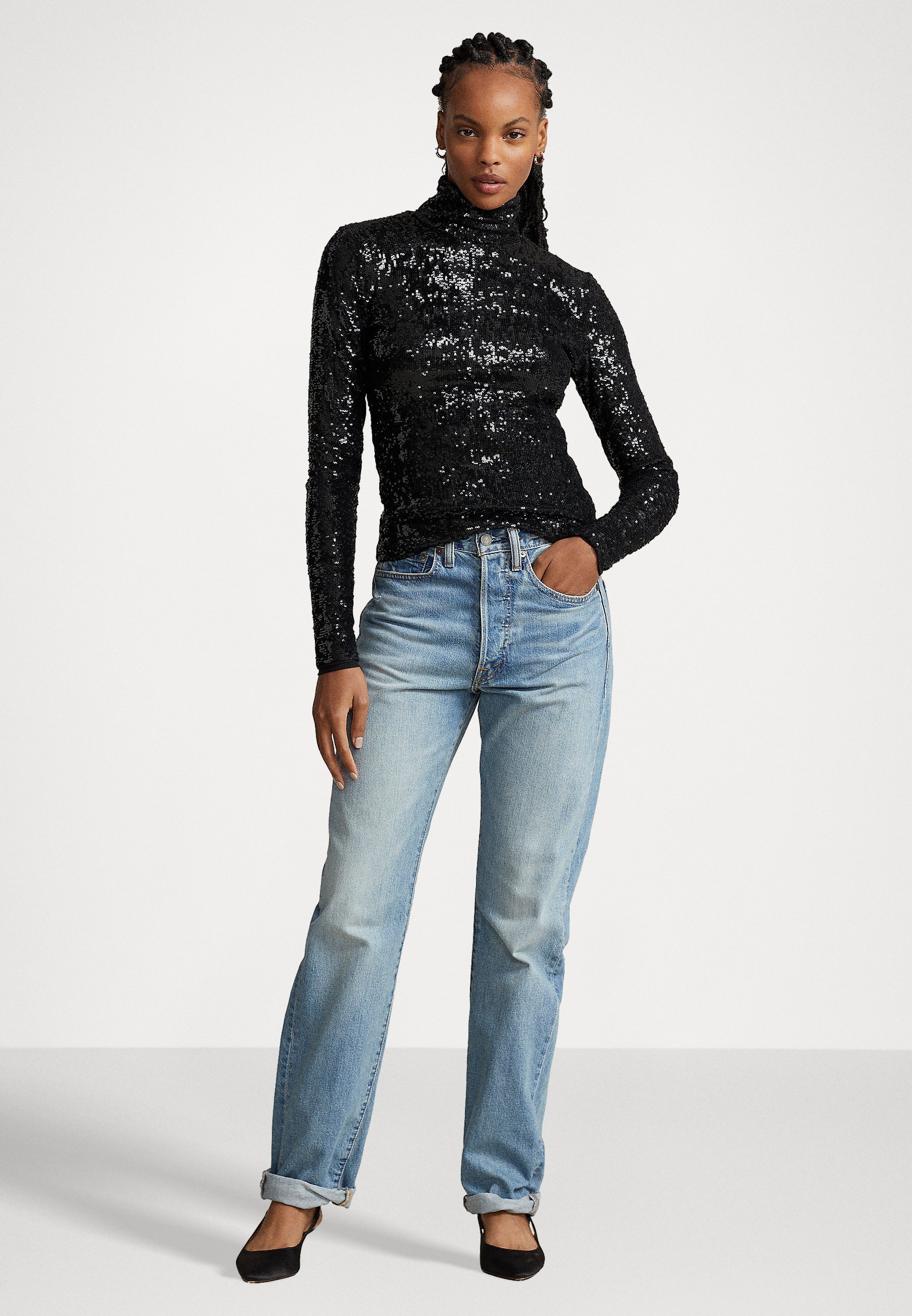 Polo Ralph Lauren LONG SLEEVE - Blouse - black
