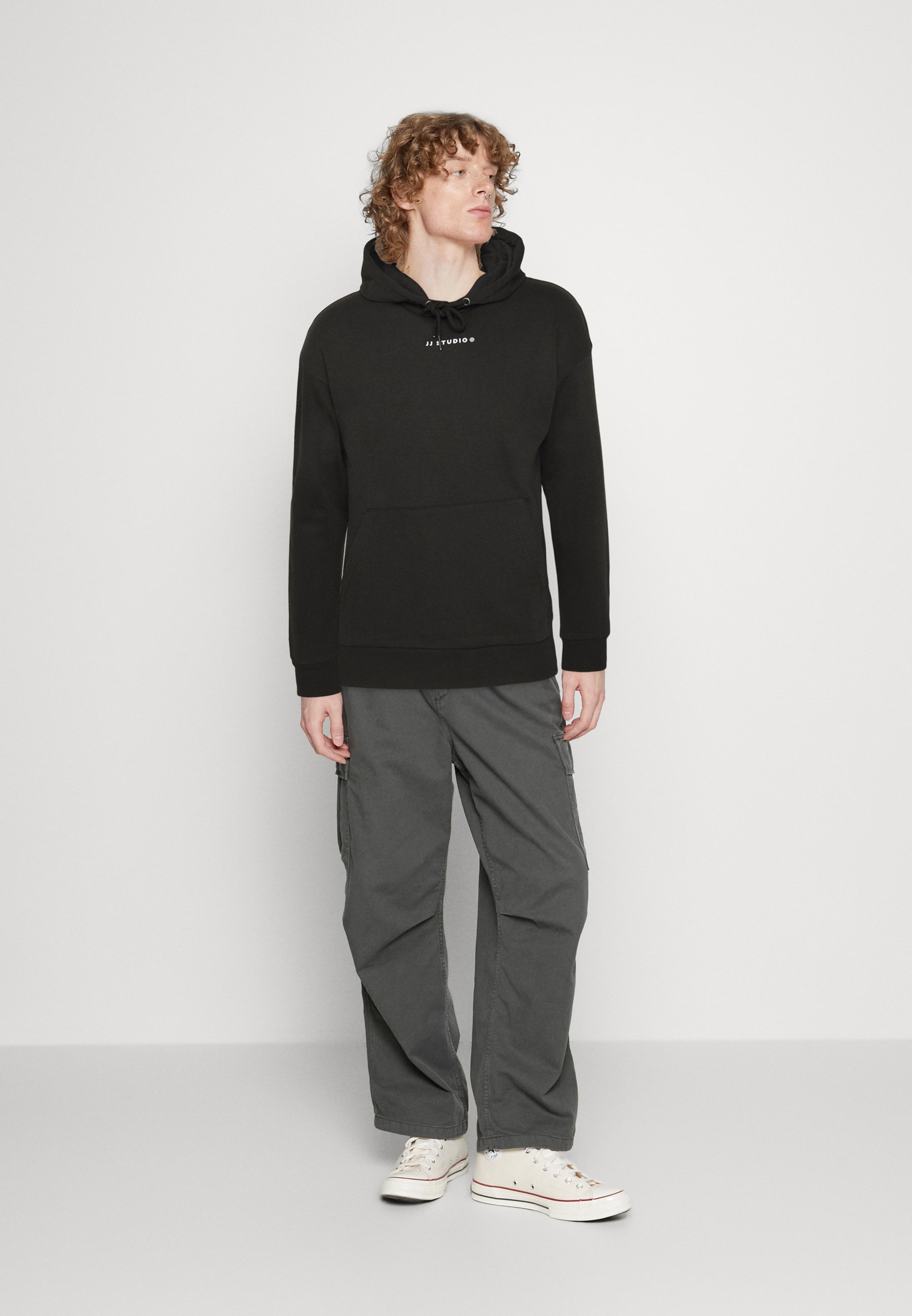 Jack &Jones JJTWIRL HOOD - Sweatshirt - black