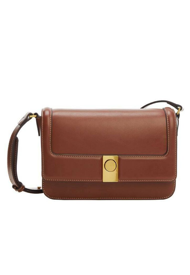 Mango LUXOR - Across body bag - marron moyen/brown