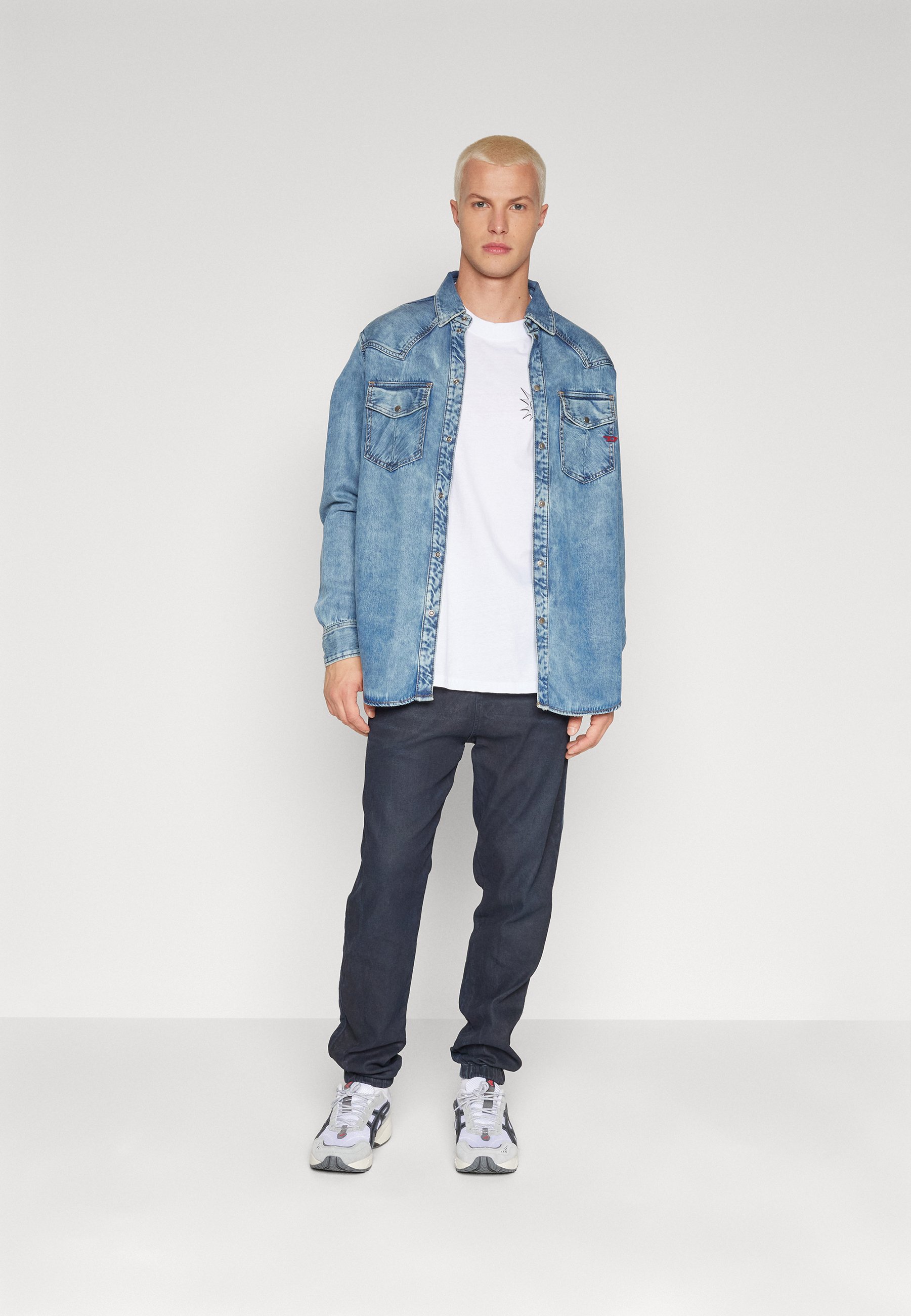 Diesel LAB - Slim fit jeans - dark blue denim/dark-blue denim