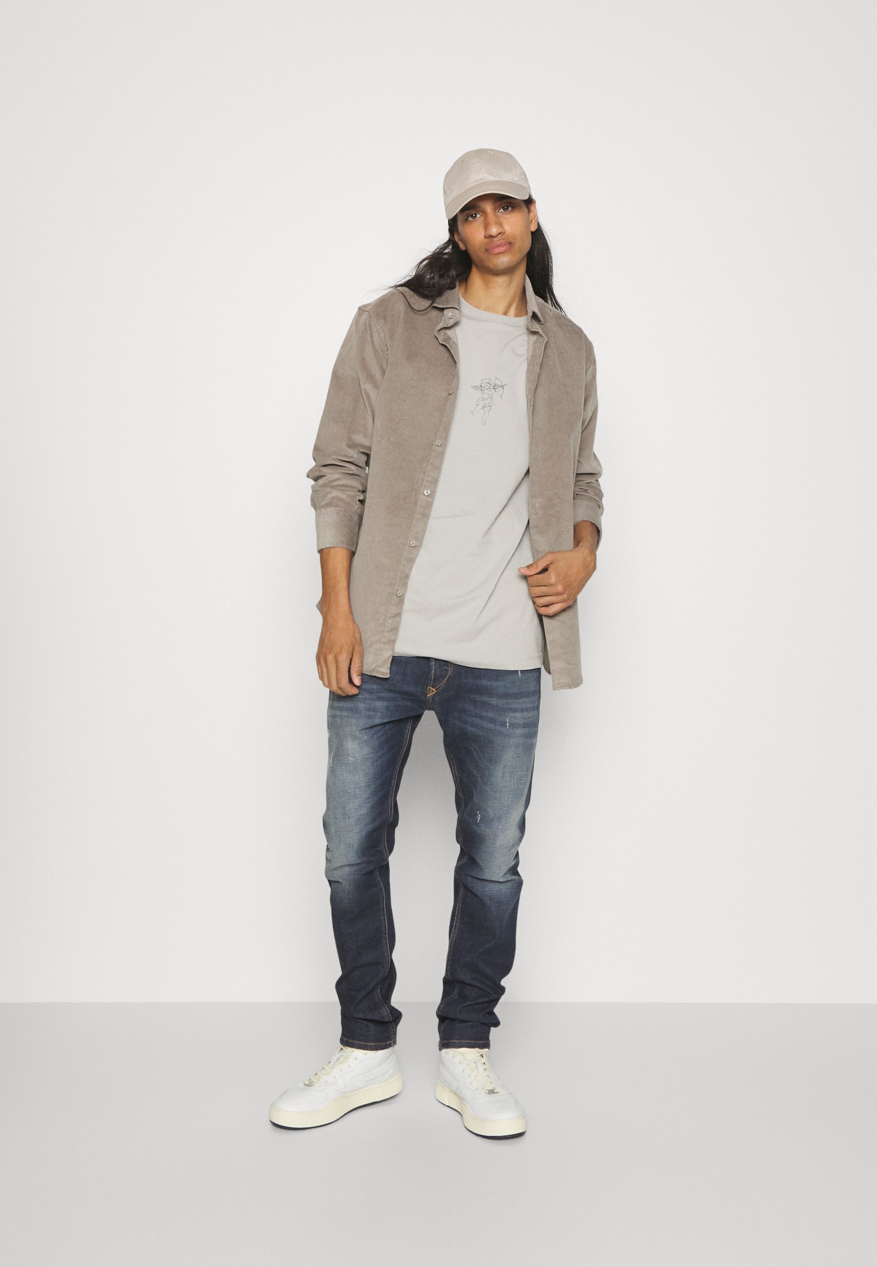 Diesel TEPPHAR-X - Straight leg jeans - r87at/dark-blue denim