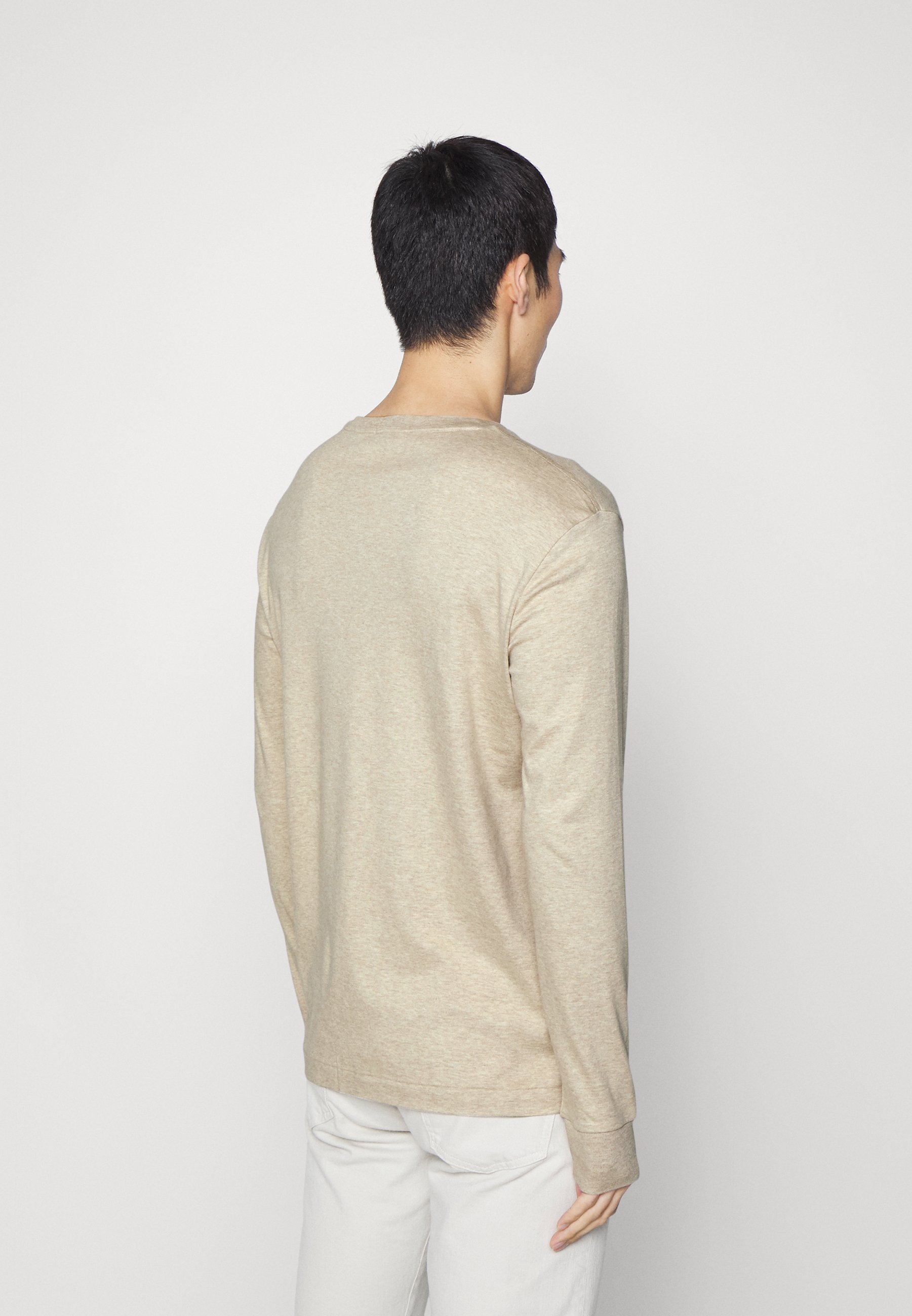 Polo Ralph Lauren LONG SLEEVE - Long sleeved top - sand heather/sand