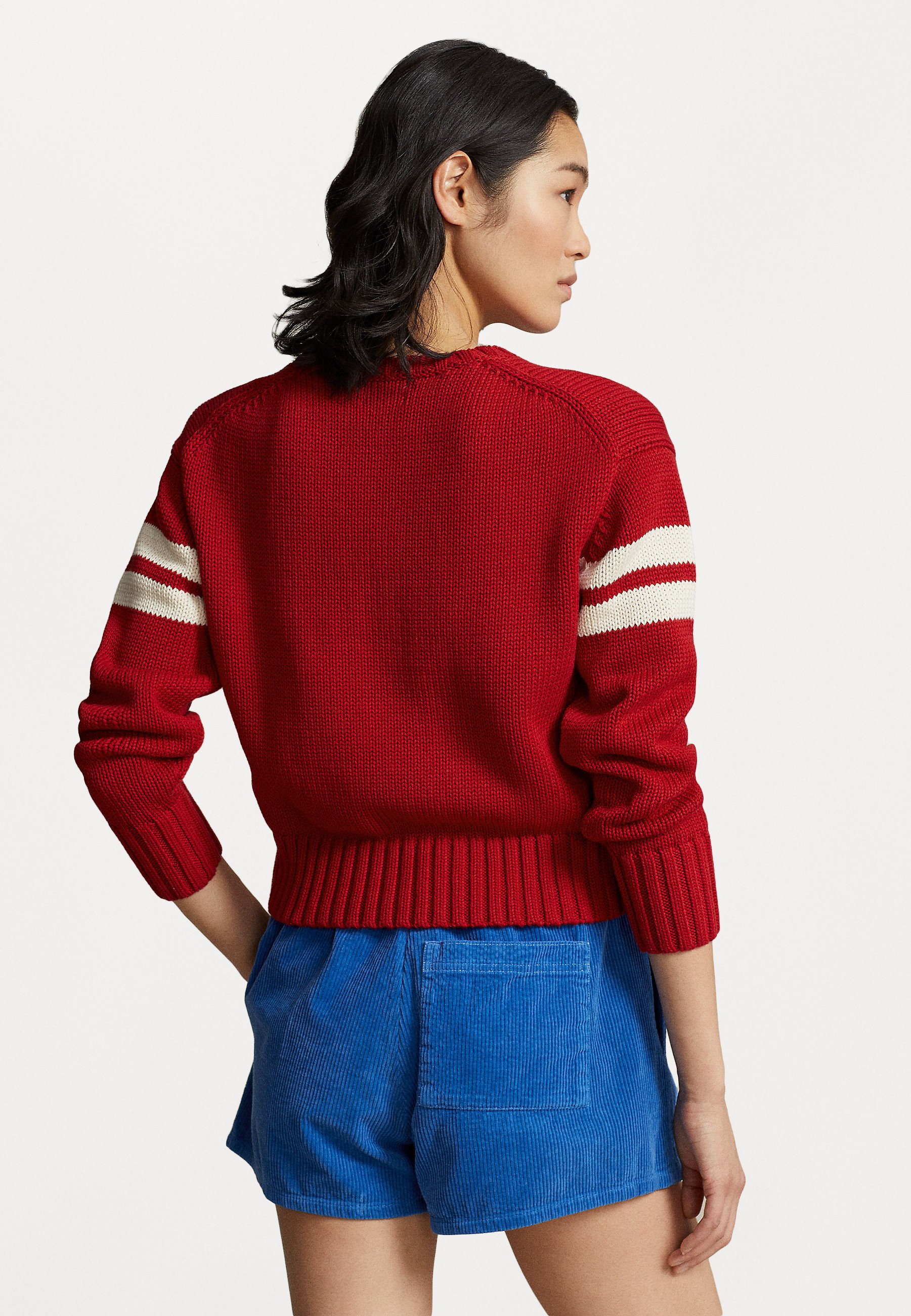 Polo Ralph Lauren LONG SLEEVE - Jumper - red/light red