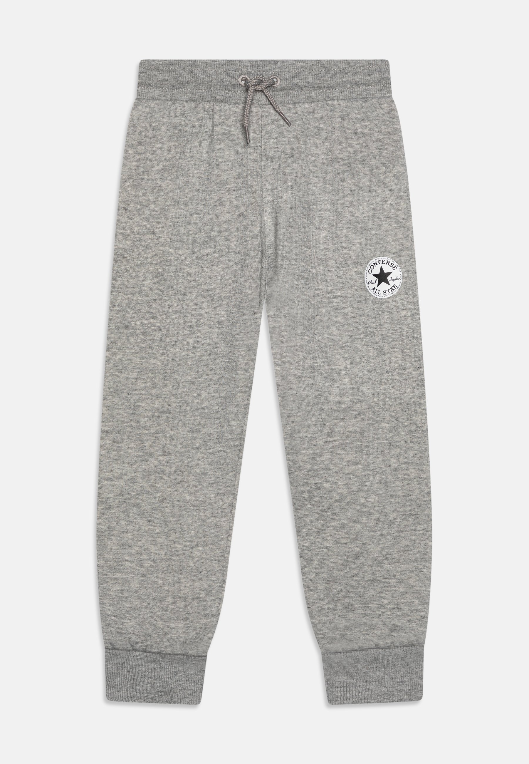 Converse SIGNATURE CHUCK PATCH UNISEX - Tracksuit bottoms - dark grey heather/black/dark grey