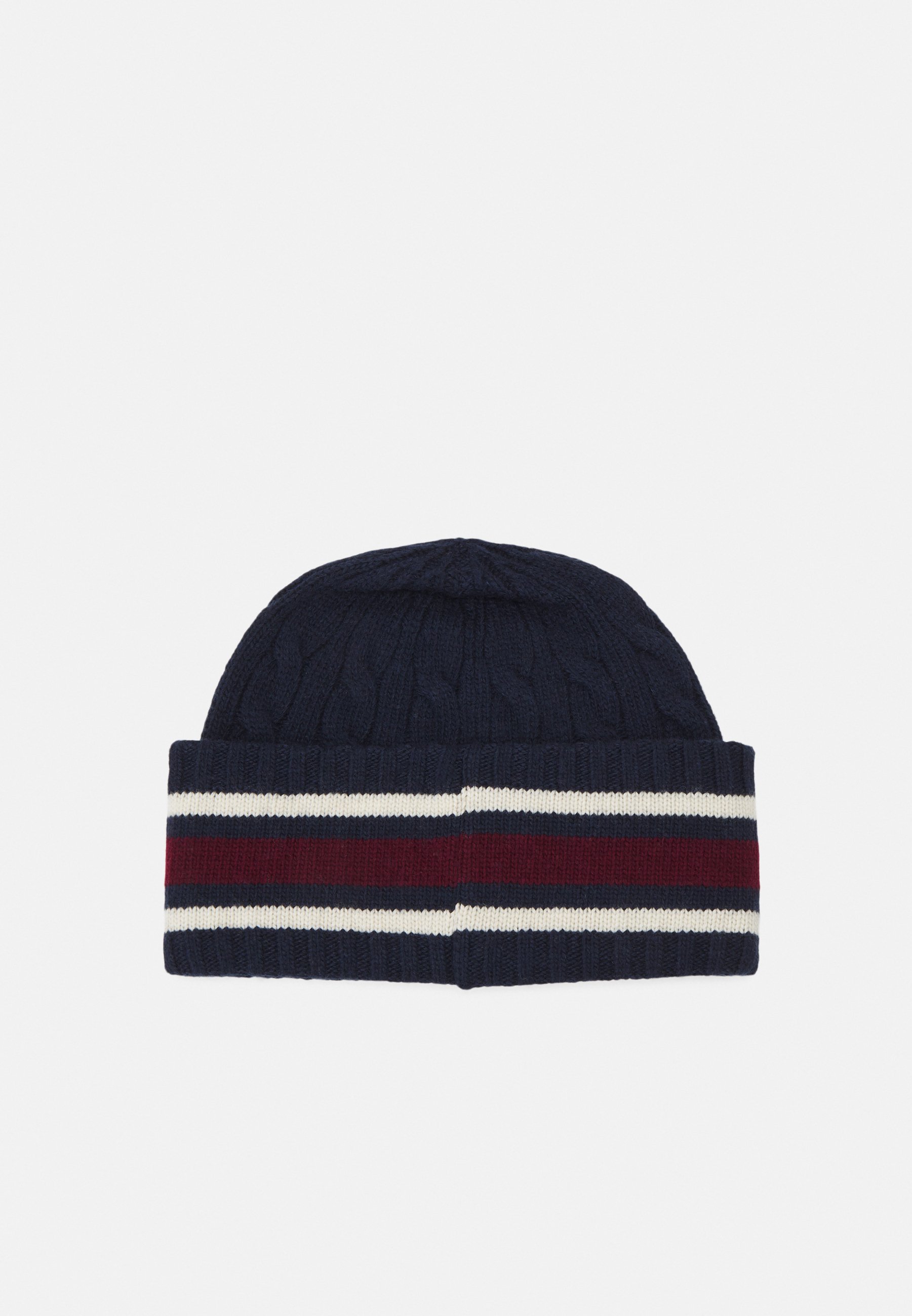 Polo Ralph Lauren BEAR BEANIE HAT COLD WEATHER UNISEX - Beanie - navy multi/dark blue