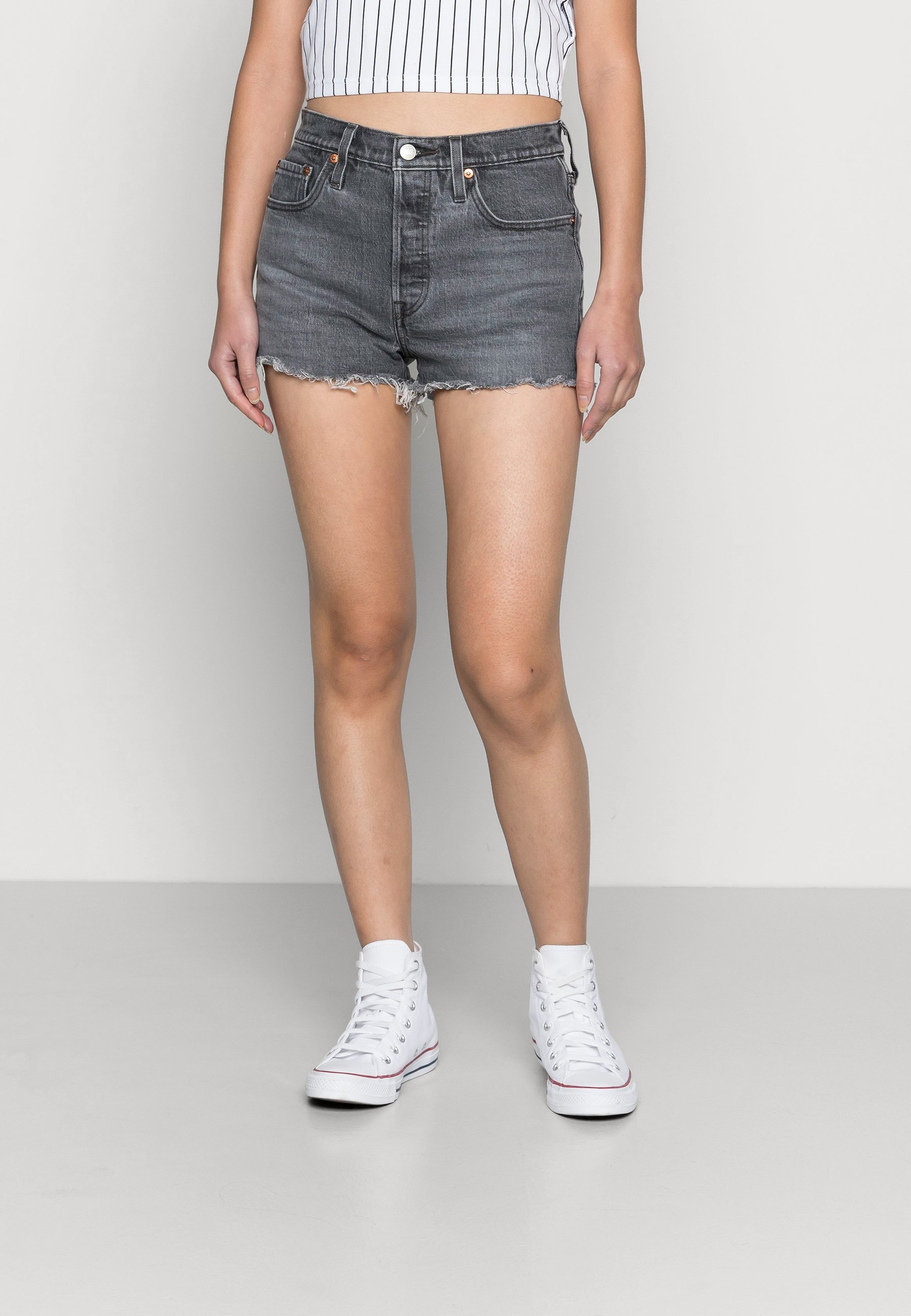 Levi's® 501® ORIGINAL SHORT - Denim shorts - mesa cabo/grey denim