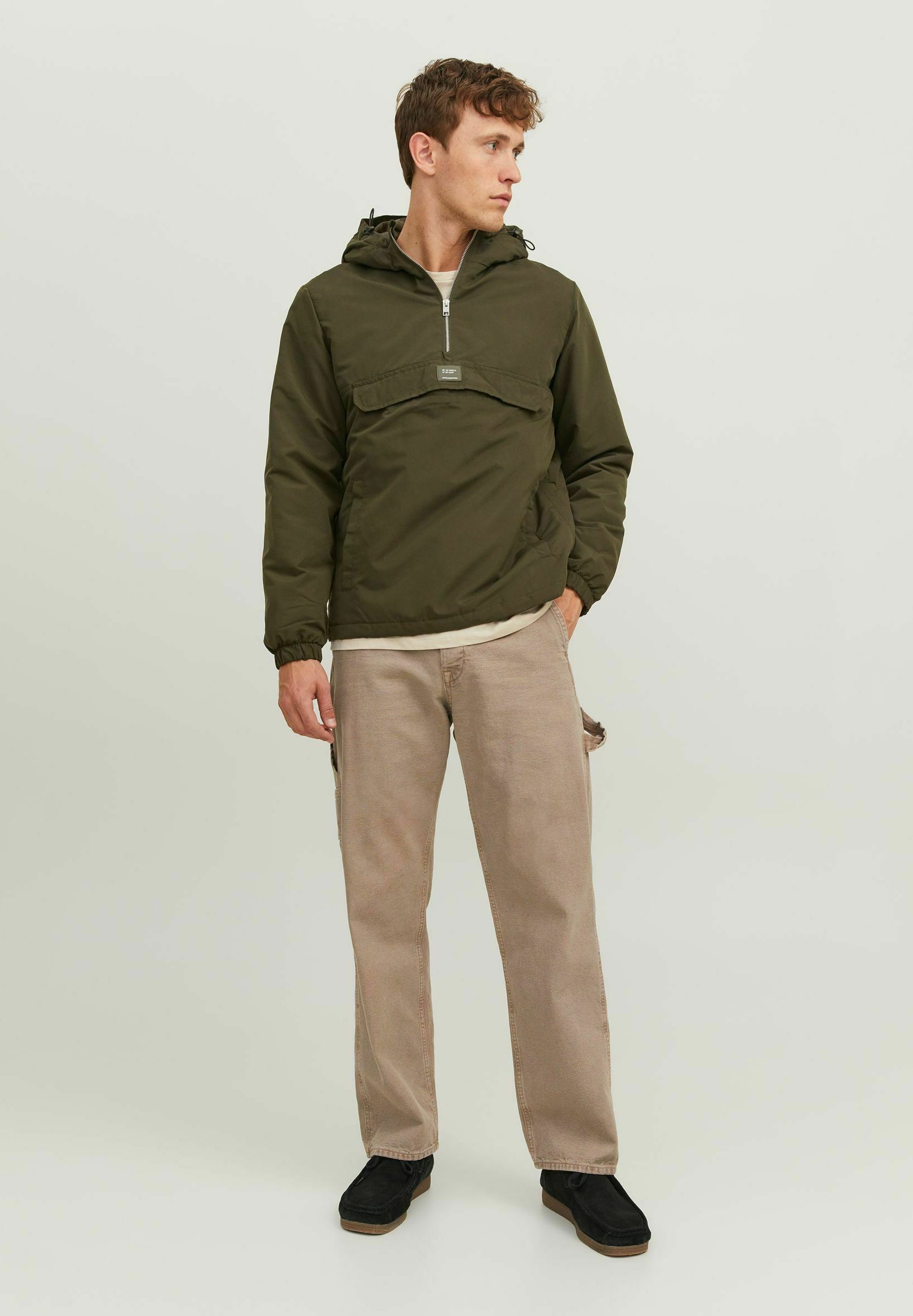 Jack &Jones HALF-ZIP - Windbreaker - rosin/olive