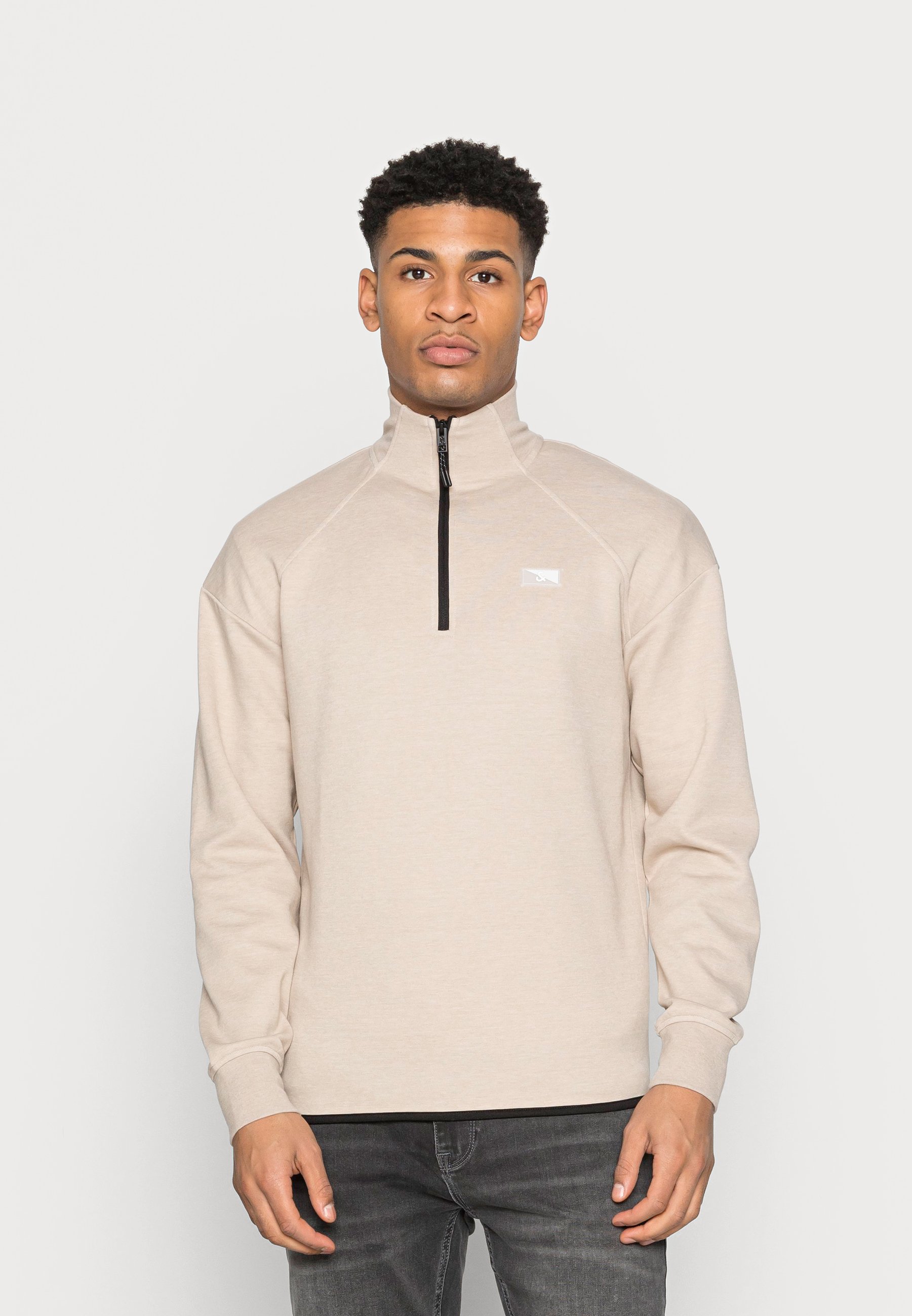 Jack &Jones JCOAIR  - Sweatshirt - oxford tan melange/beige