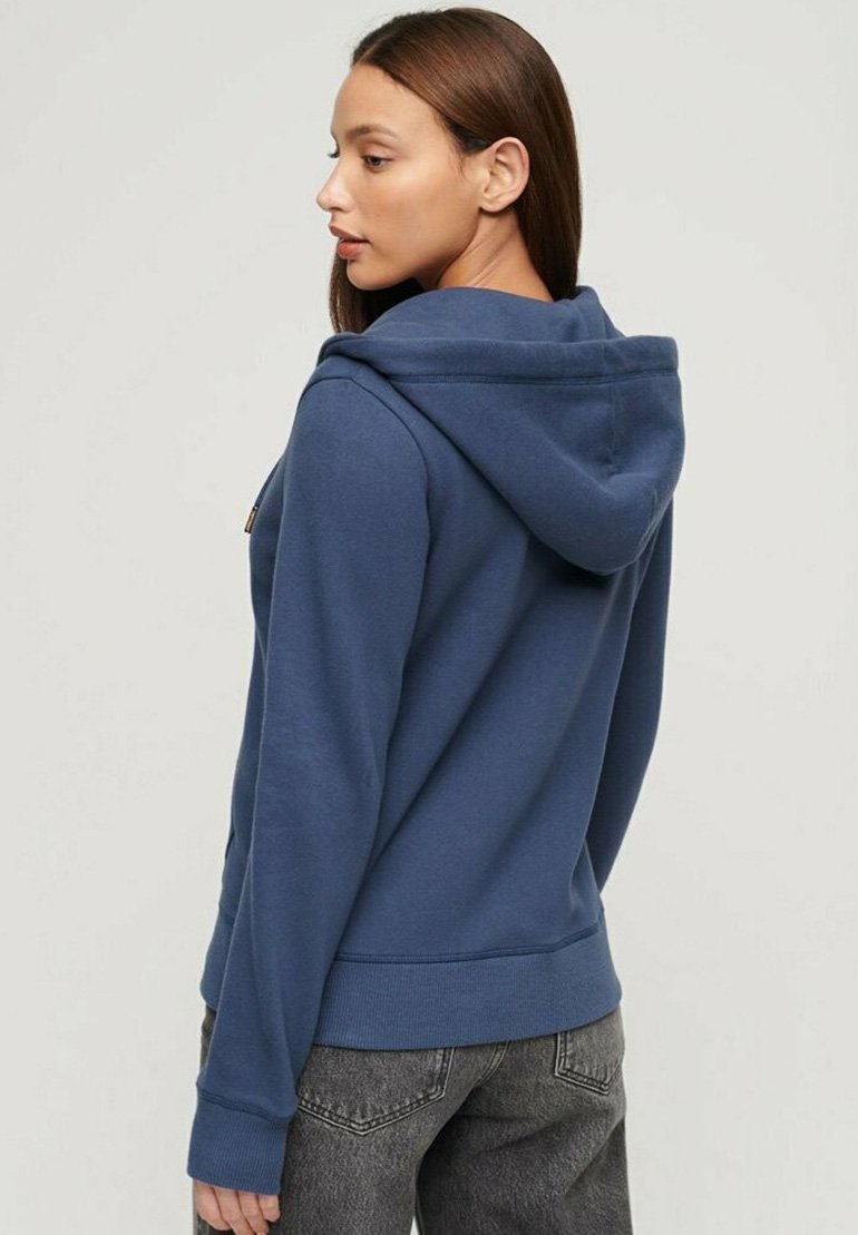 Superdry ESSENTIAL LOGO - Zip-up sweatshirt - mariner navy/blue