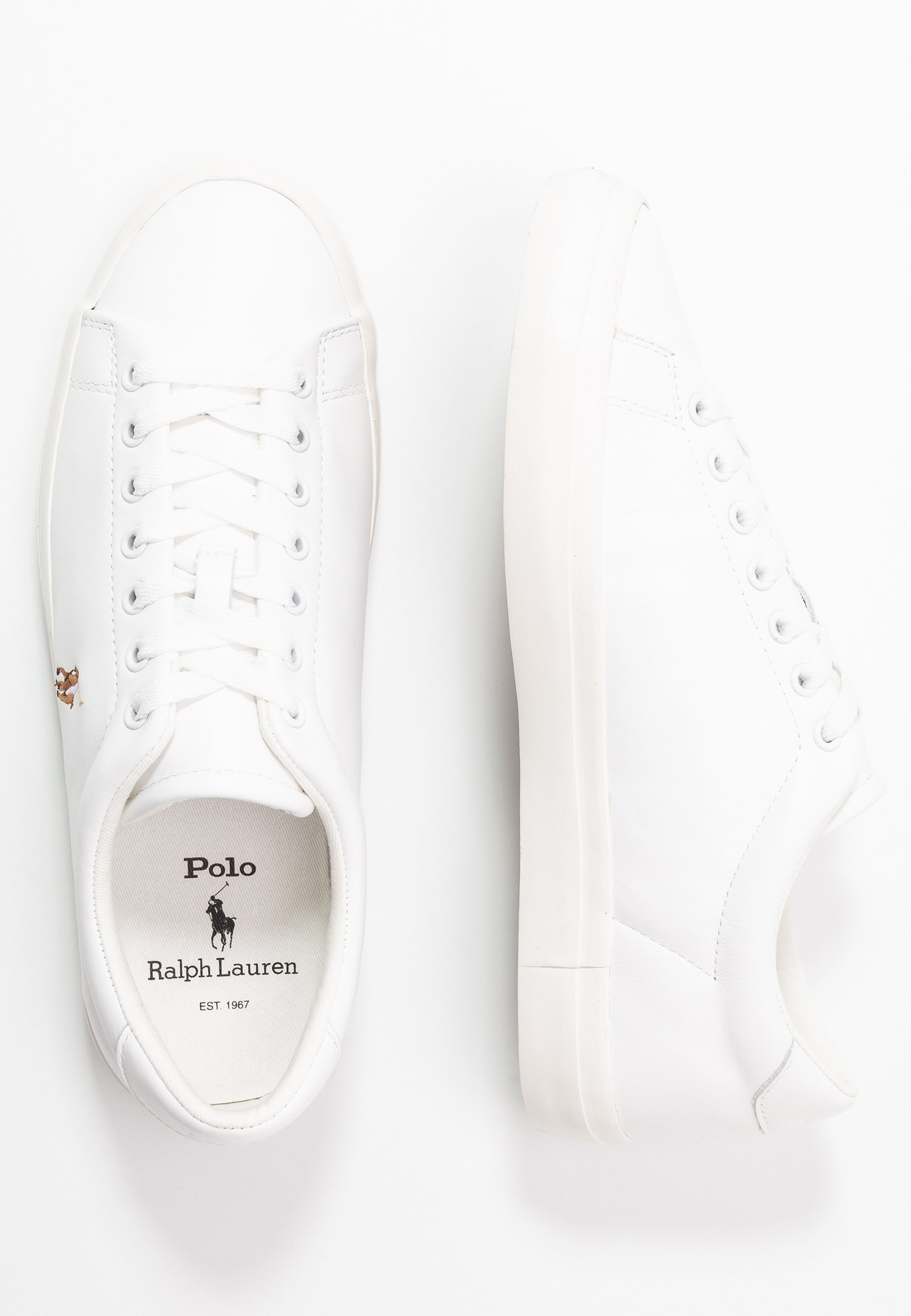 Polo Ralph Lauren LONGWOOD LEATHER SNEAKER - Trainers - white