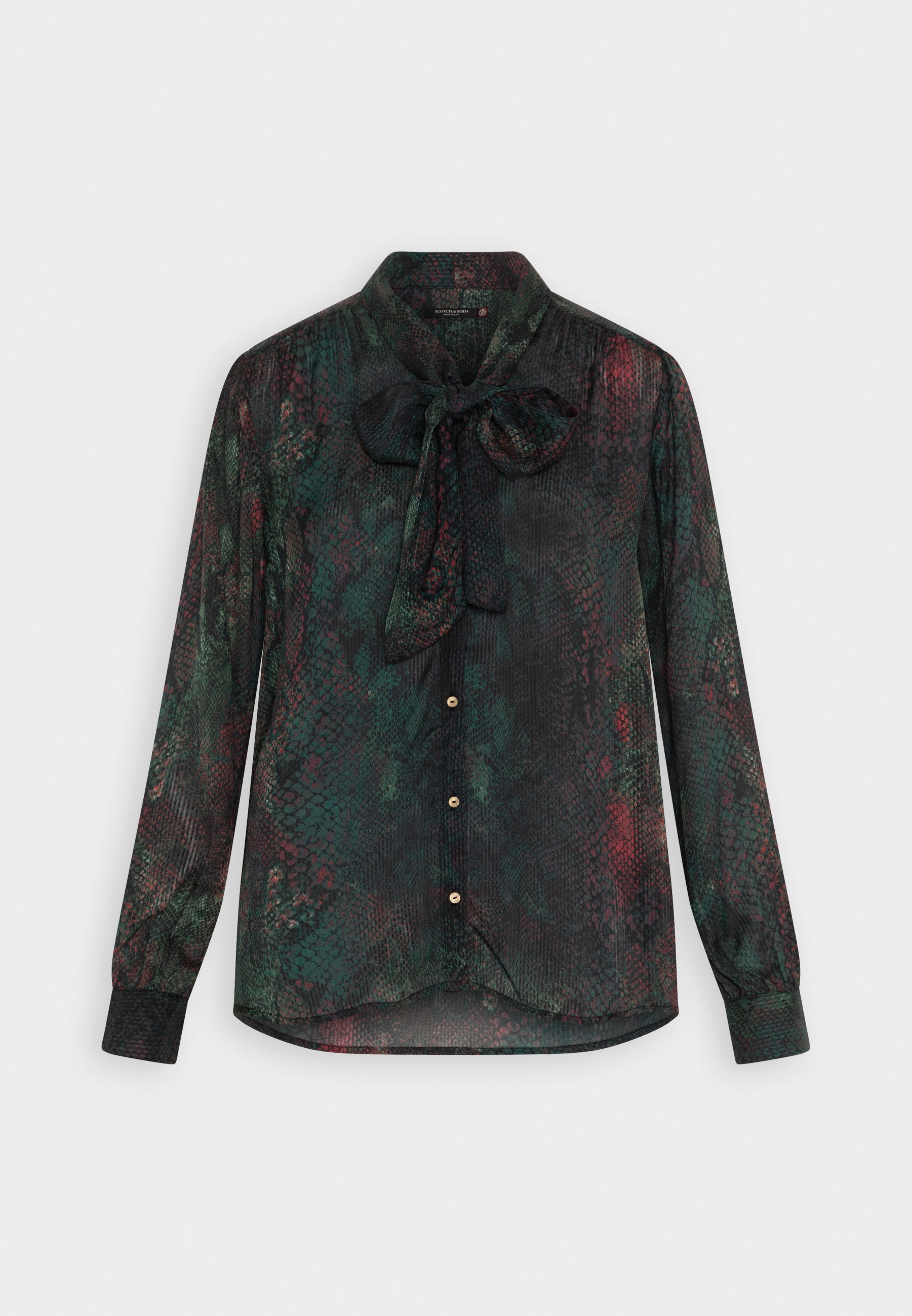 Scotch & Soda TIE NECK - Blouse - multi-coloured