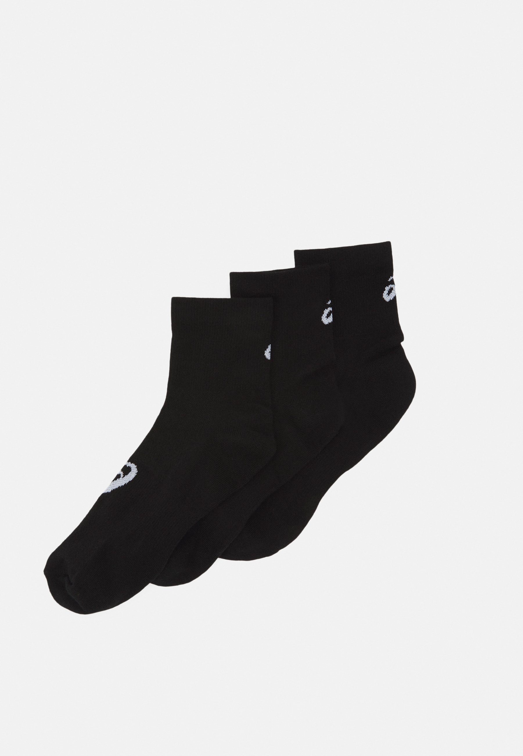 ASICS QUARTER UNISEX 3 PACK - Sports socks - black