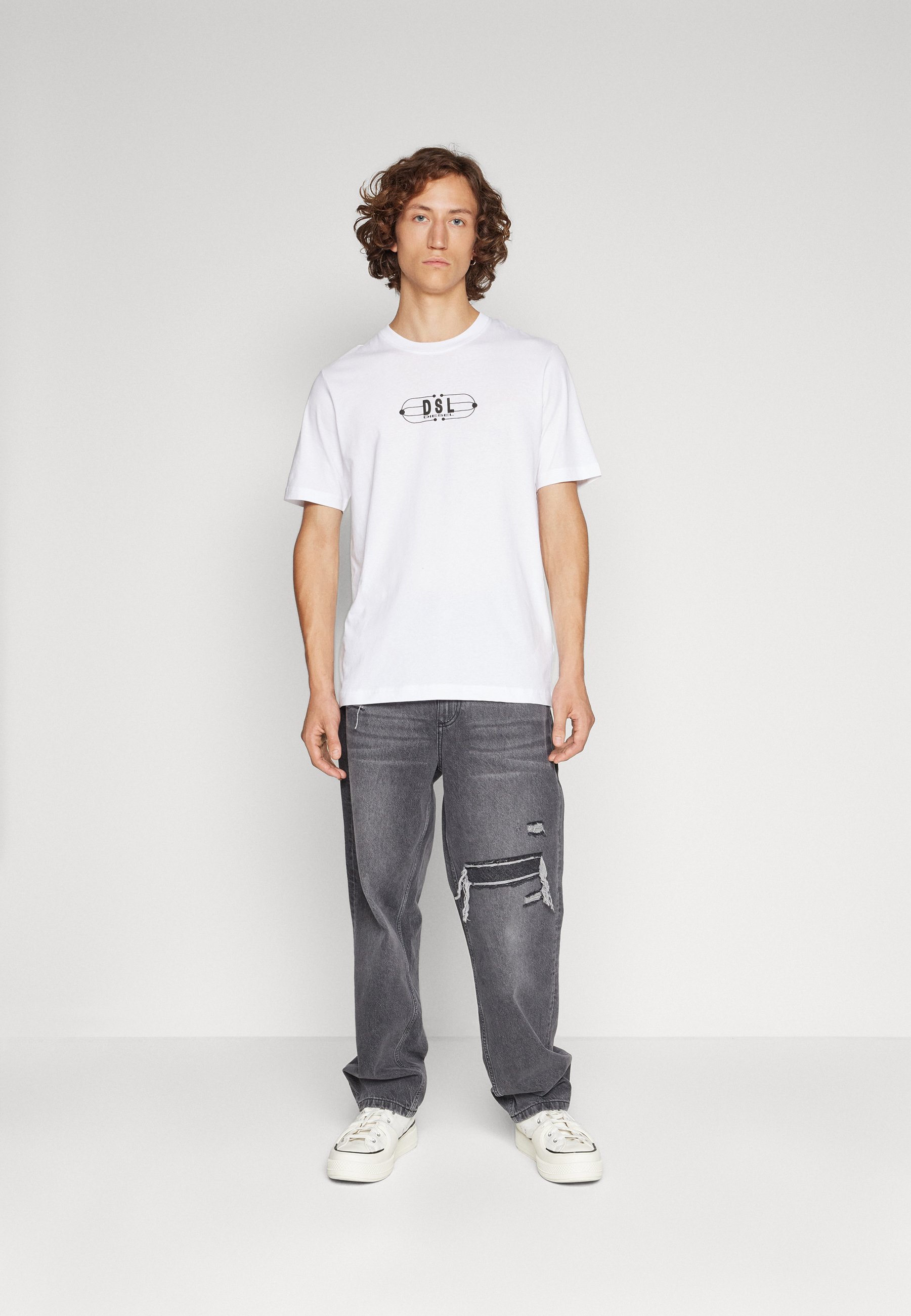 Diesel JUST UNISEX - Print T-shirt - white