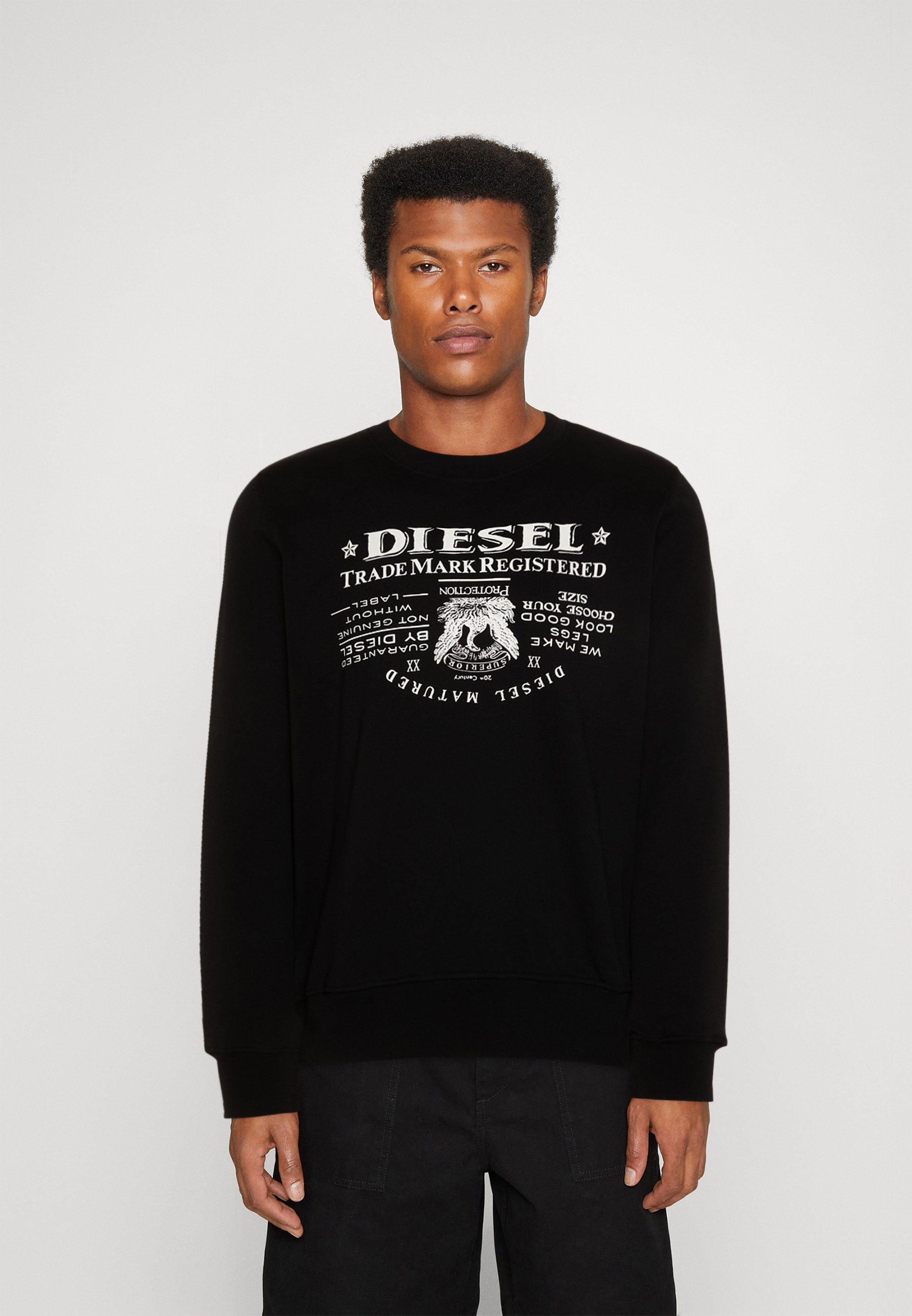 Diesel S-GINN-L2 UNISEX - Sweatshirt - black