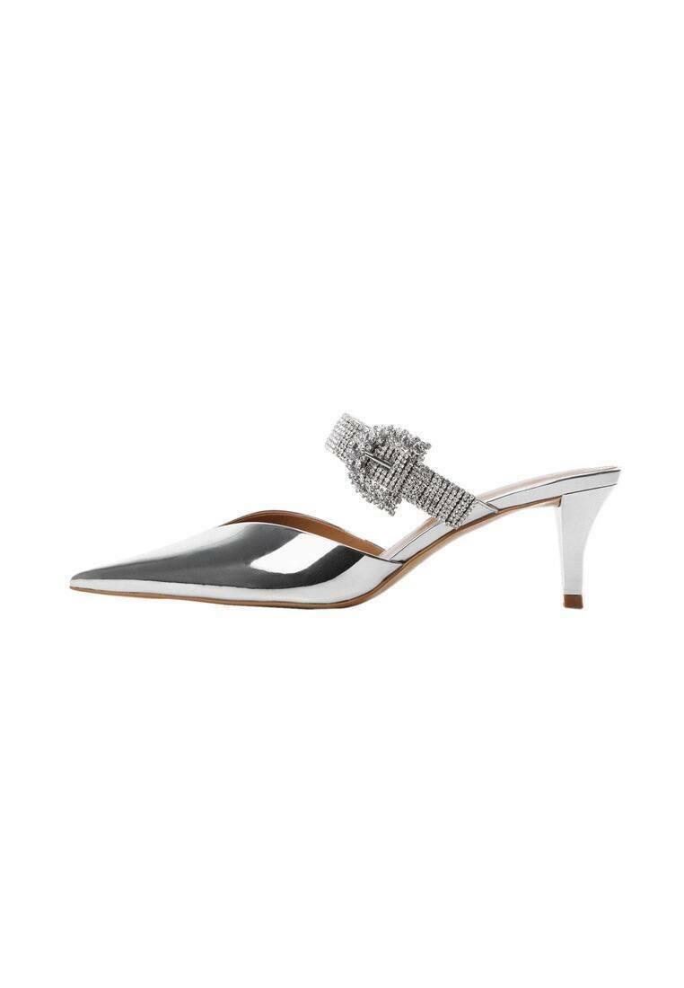 Mango PIC - Heeled mules - zilver/silver-coloured