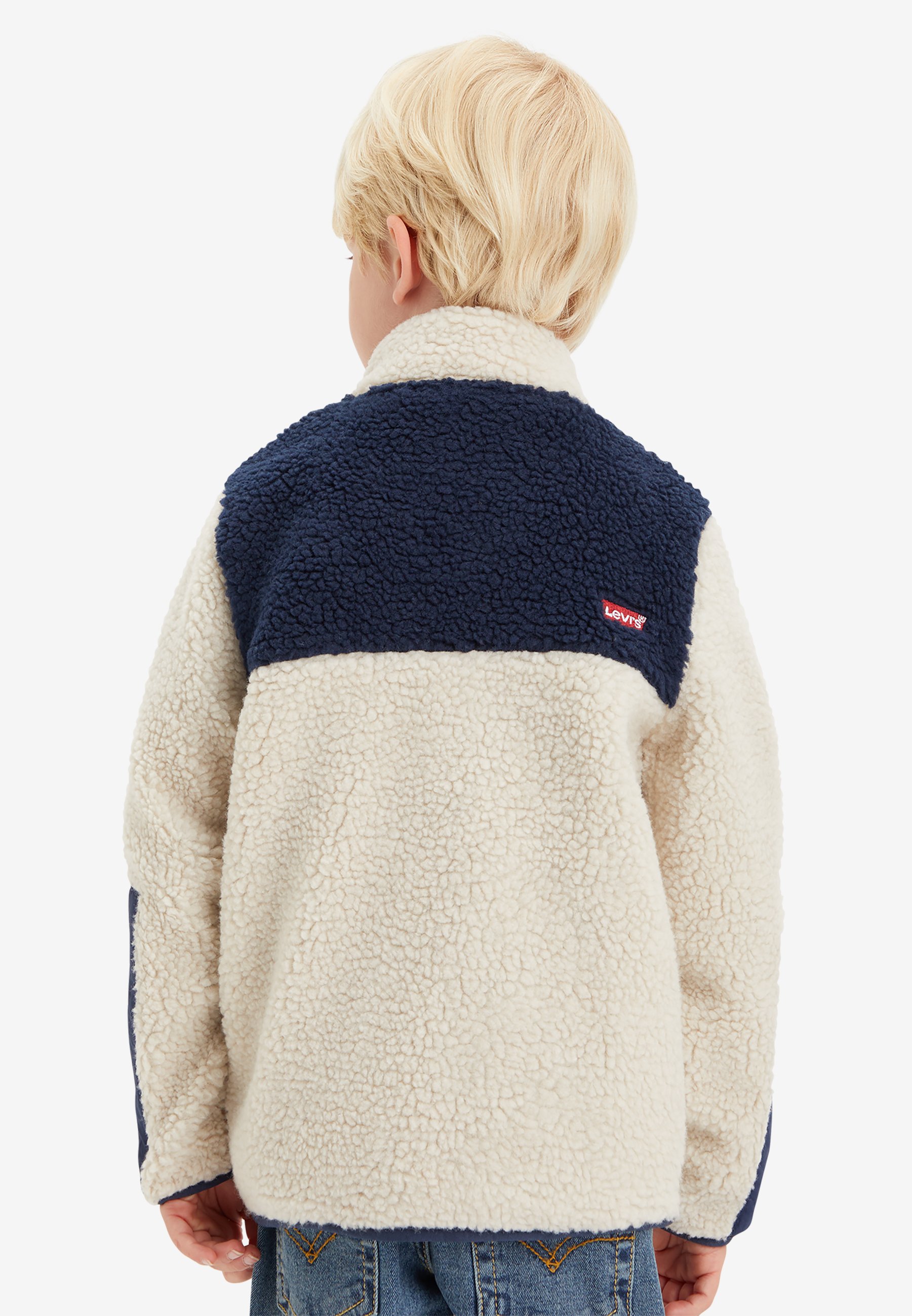Levi's® COLOR BLOCK  - Fleece jacket - beige/off-white