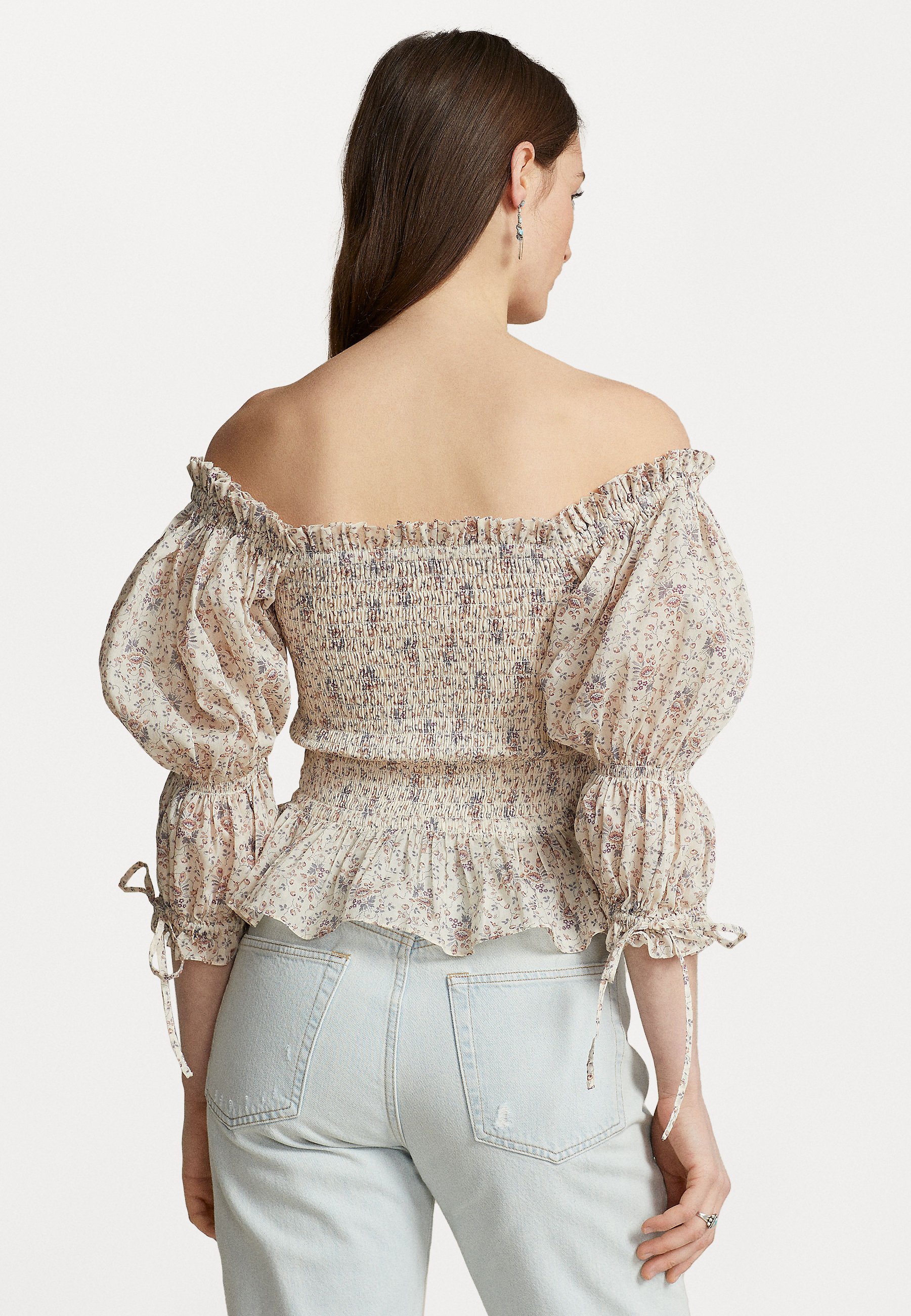Polo Ralph Lauren SHORT SLEEVE BLOUSE - Blouse - berry floral/pink