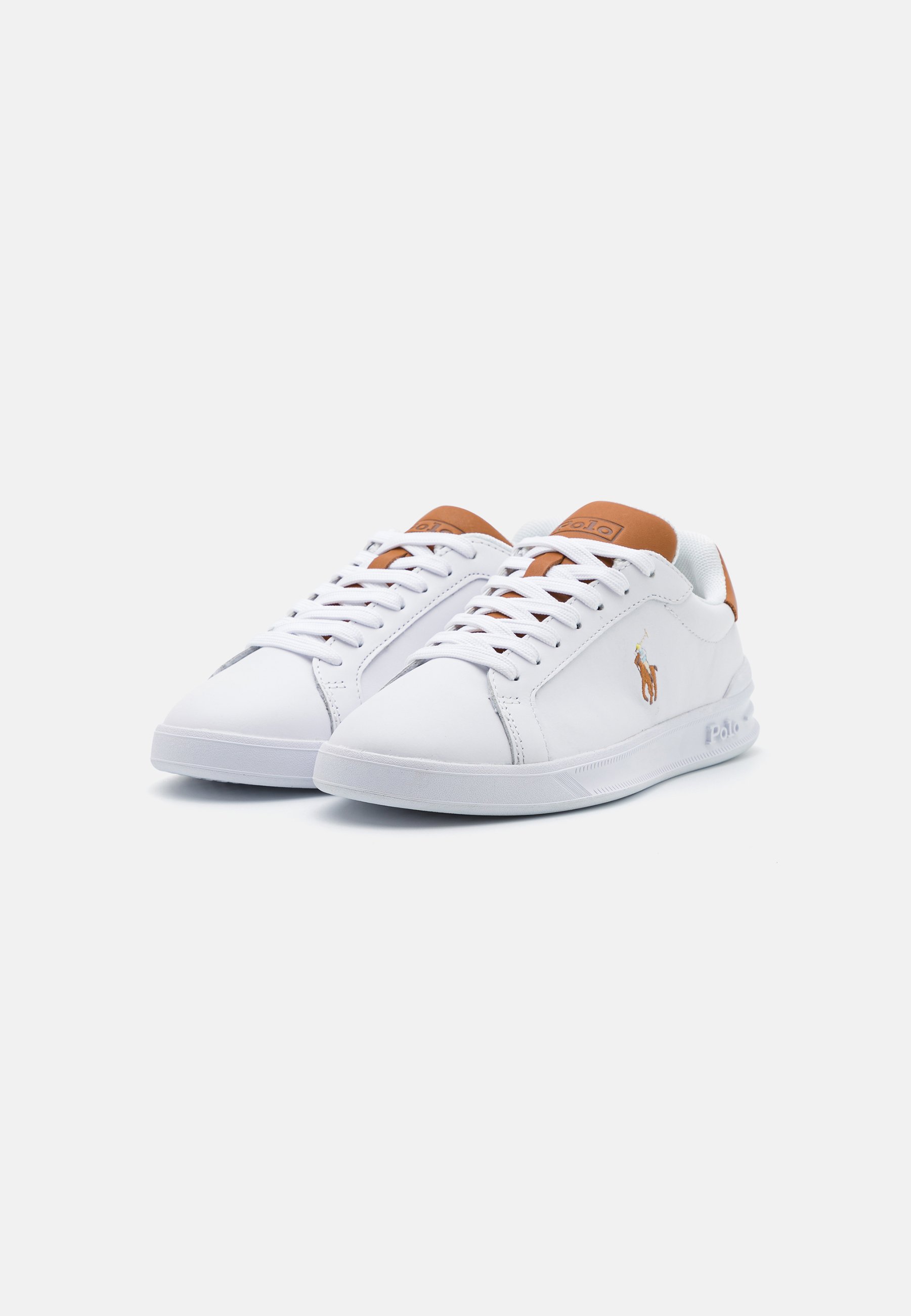 Polo Ralph Lauren LACE UNISEX - Trainers - white/tan/white