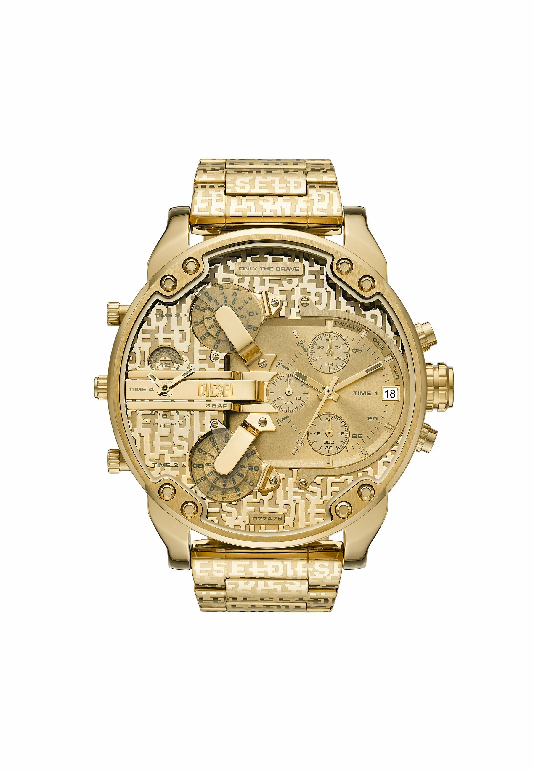 Diesel TRADITIONAL  MR DADDY - Chronograph watch - gold-coloured