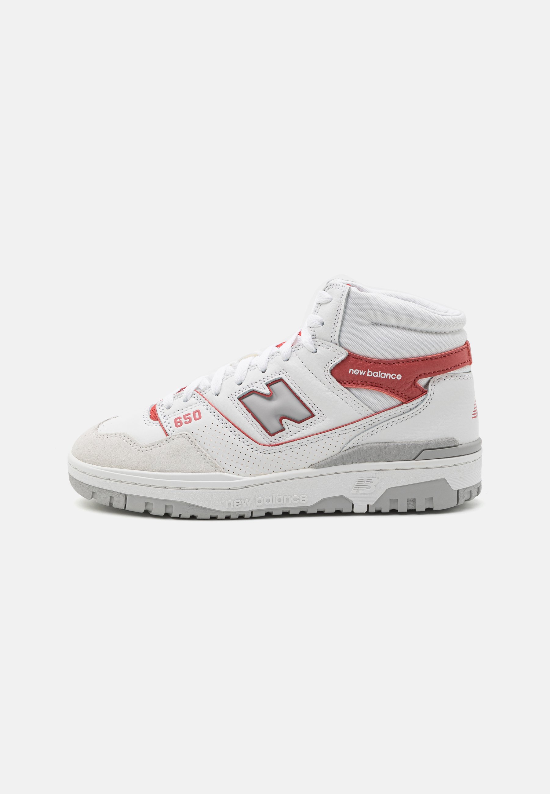 NB 650 UNISEX - High-top trainers - white/red/white