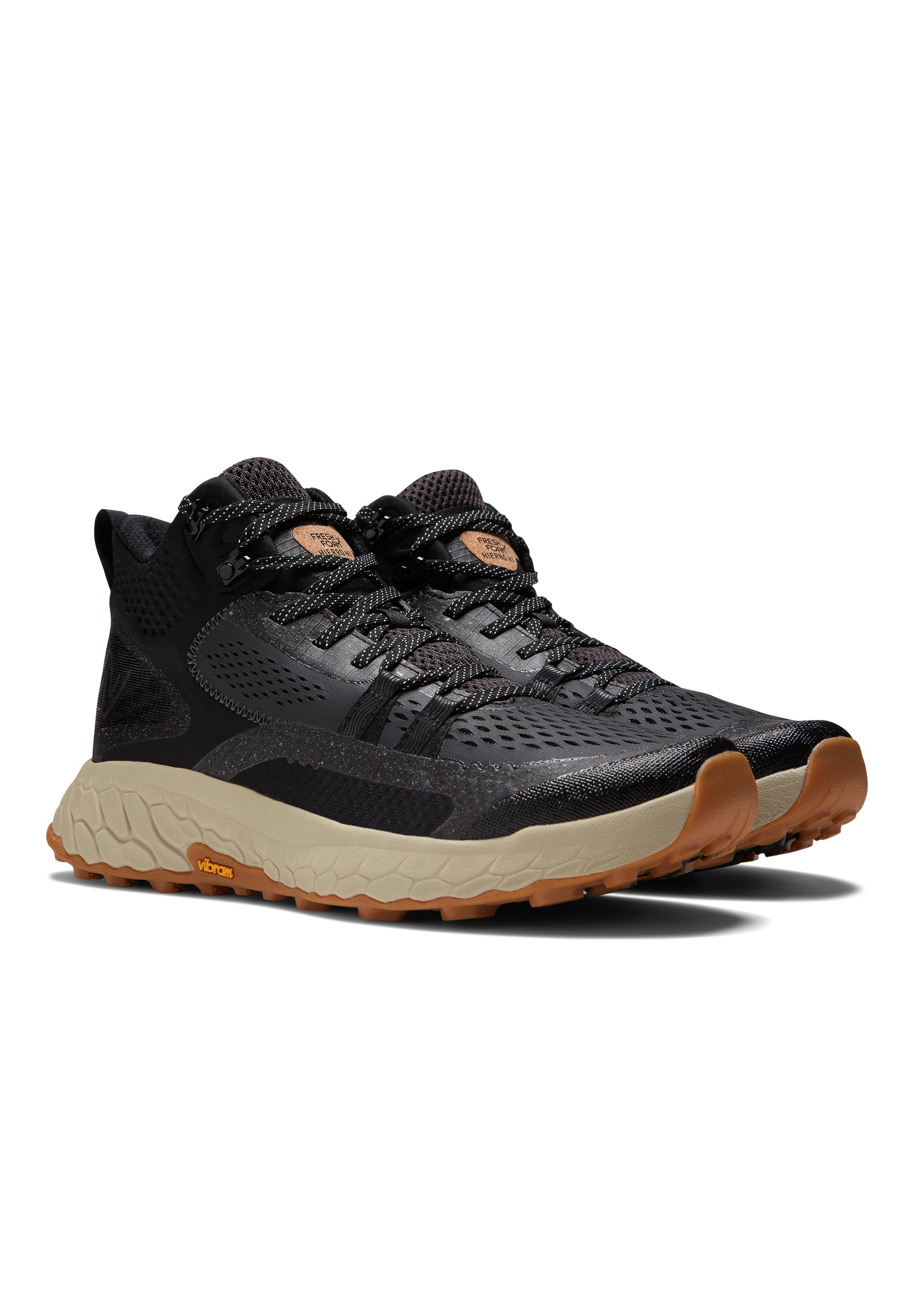 NB HIERRO MID - Trail running shoes - black timberwolf/black