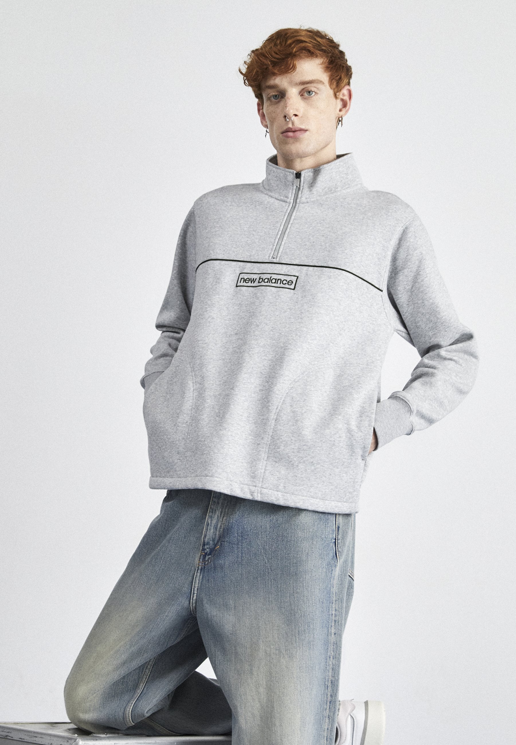 NB WINTER - Sweatshirt - athletic grey/grey