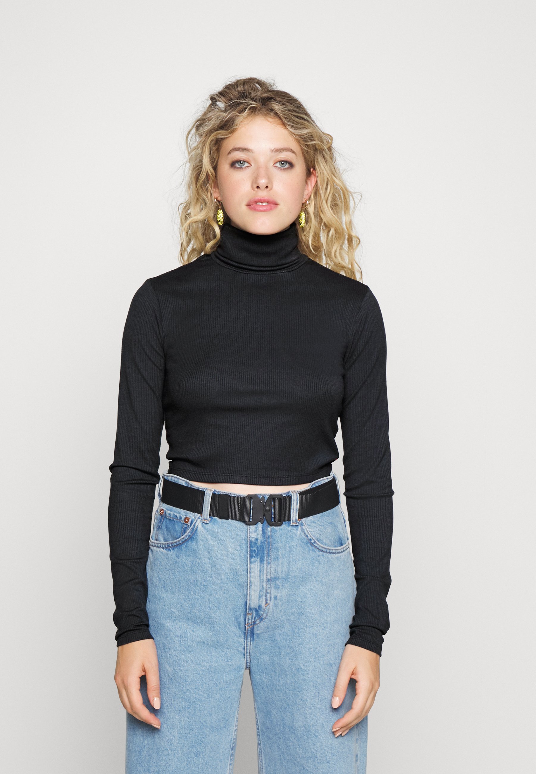 Levi's® ORIEL TURTLENECK - Long sleeved top - caviar/black