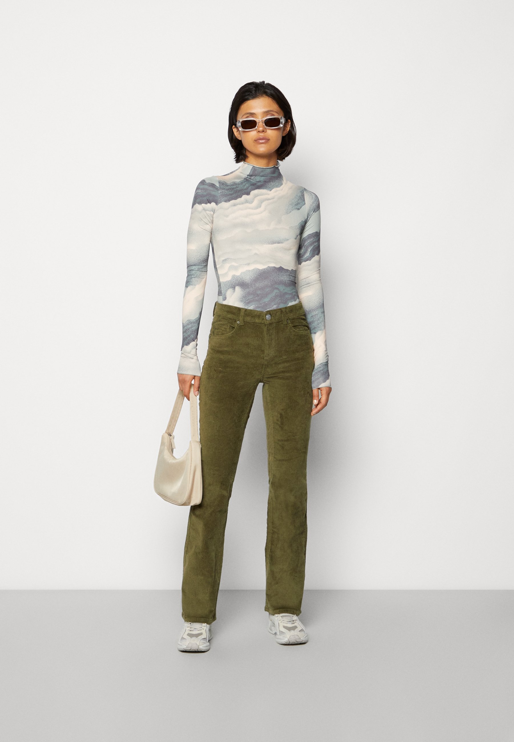 ONLY ONLMARY GLOBAL - Trousers - olive night/khaki
