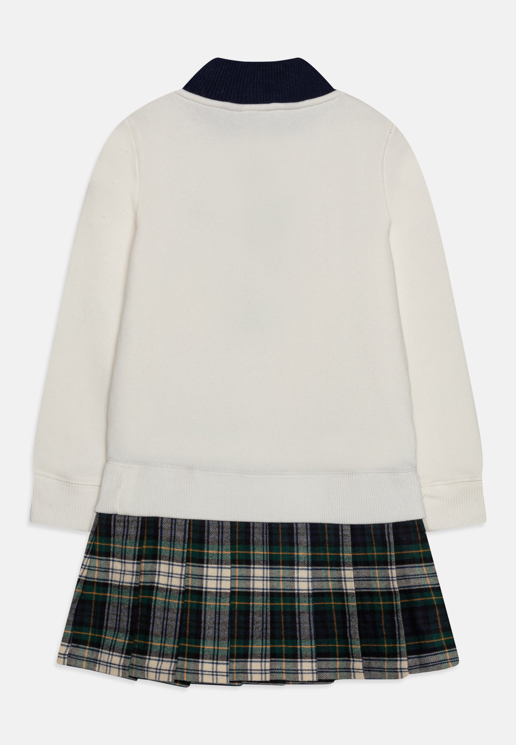 Polo Ralph Lauren HALFZIP DAY DRESS - Day dress - deckwash white/navy/white