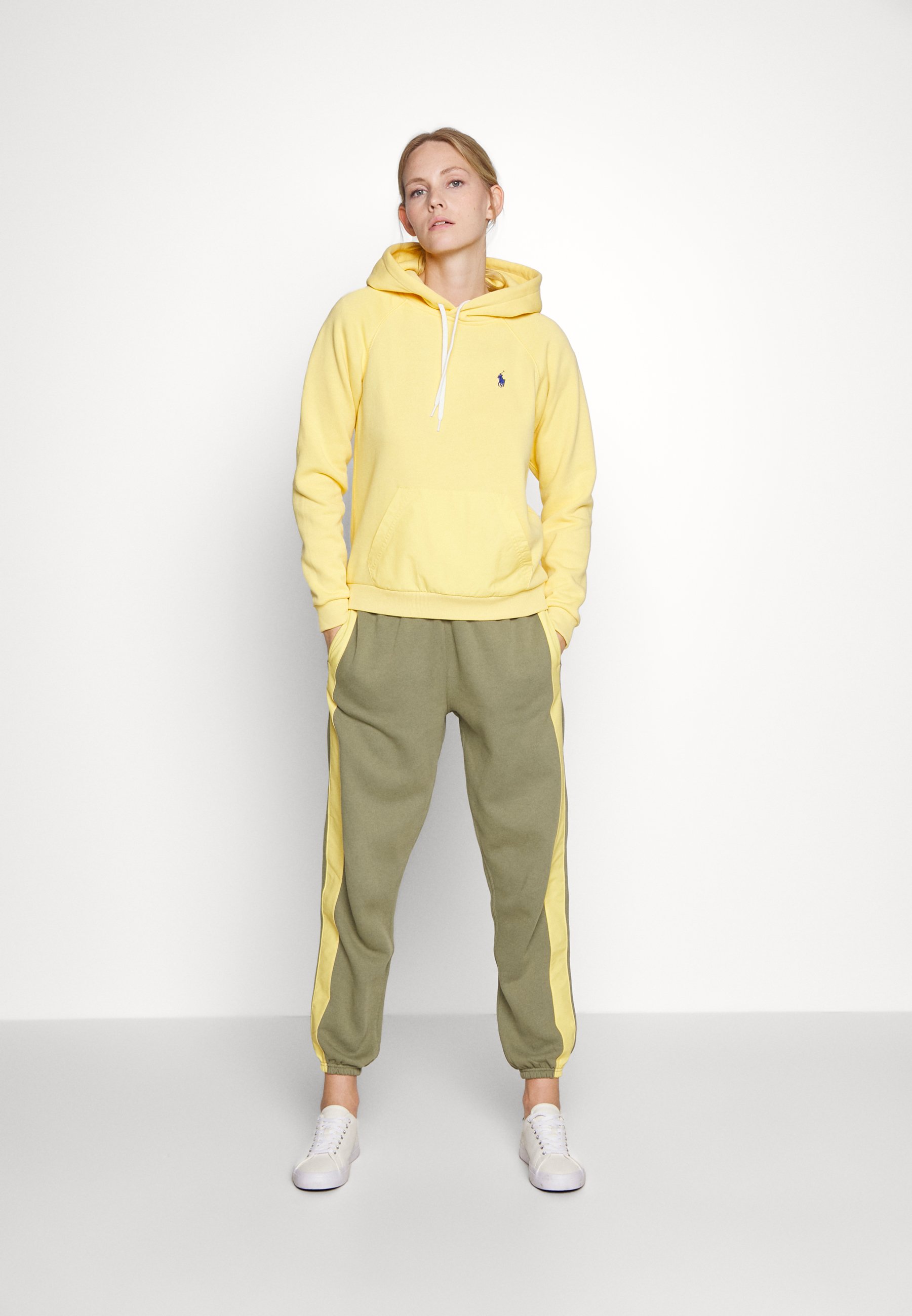 Polo Ralph Lauren CLASSIC SHRUNKEN HOODIE - Hoodie - yellow