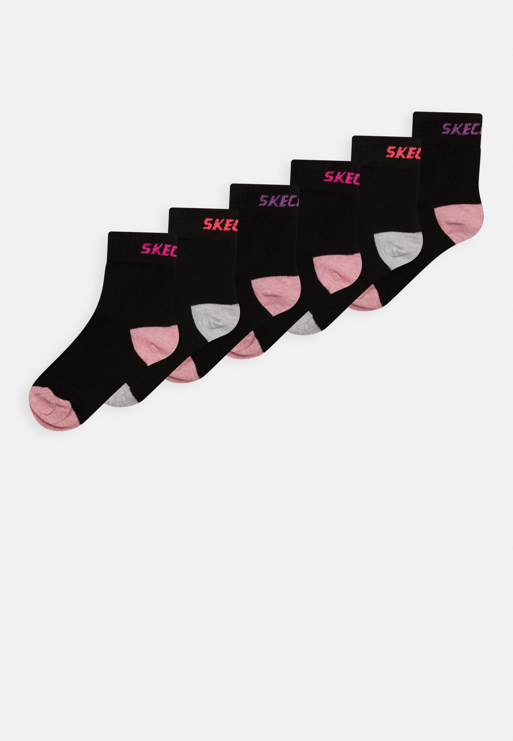 Skechers GIRLS VENTILATION 6 PACK - Socks - black